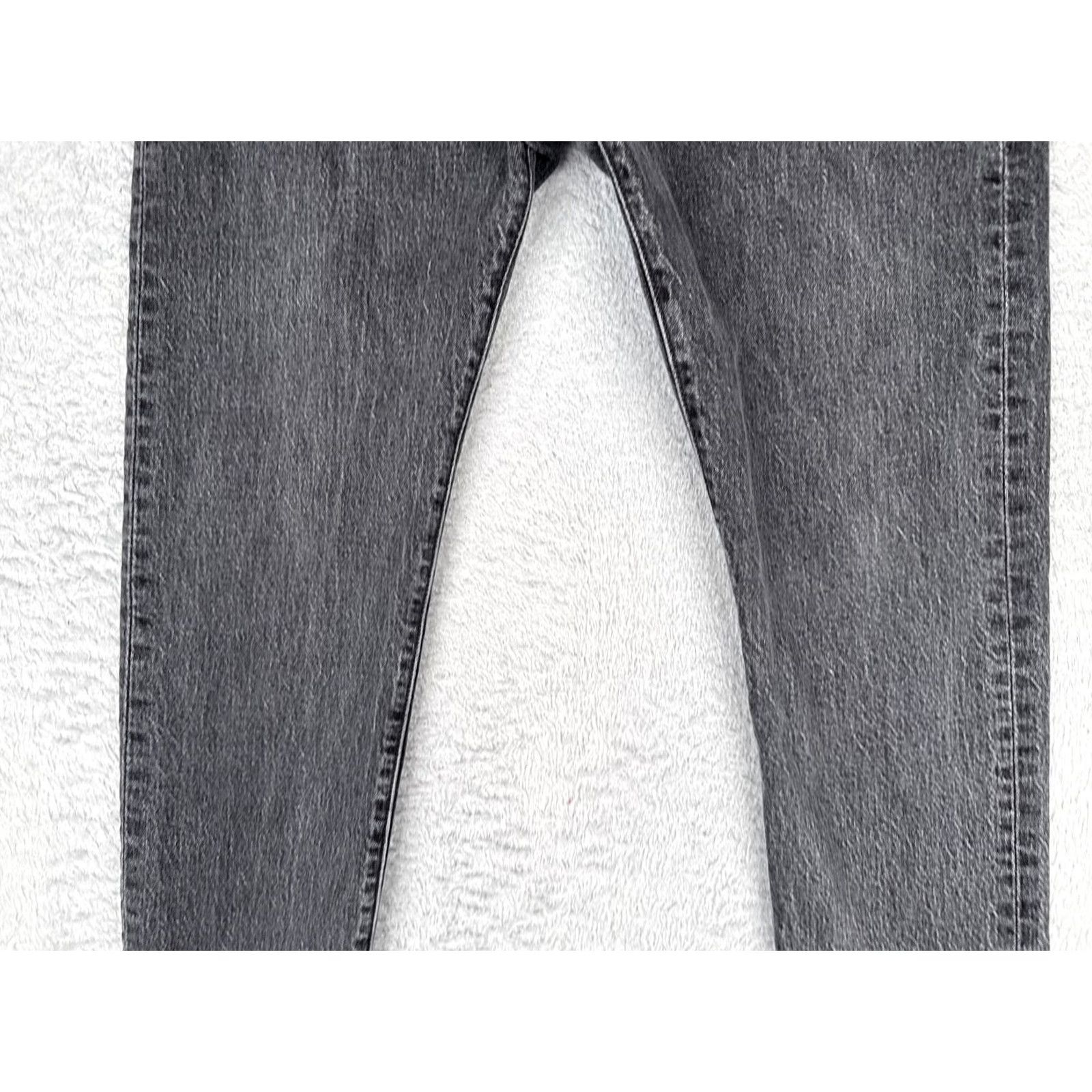Levi's Levi's 501 Jeans Womens W31 L30 High Rise Slim Tapered Charcoal Gray Denim Stretch 5-Pocket Size 24" / US 00 / IT 34 - 3 Thumbnail