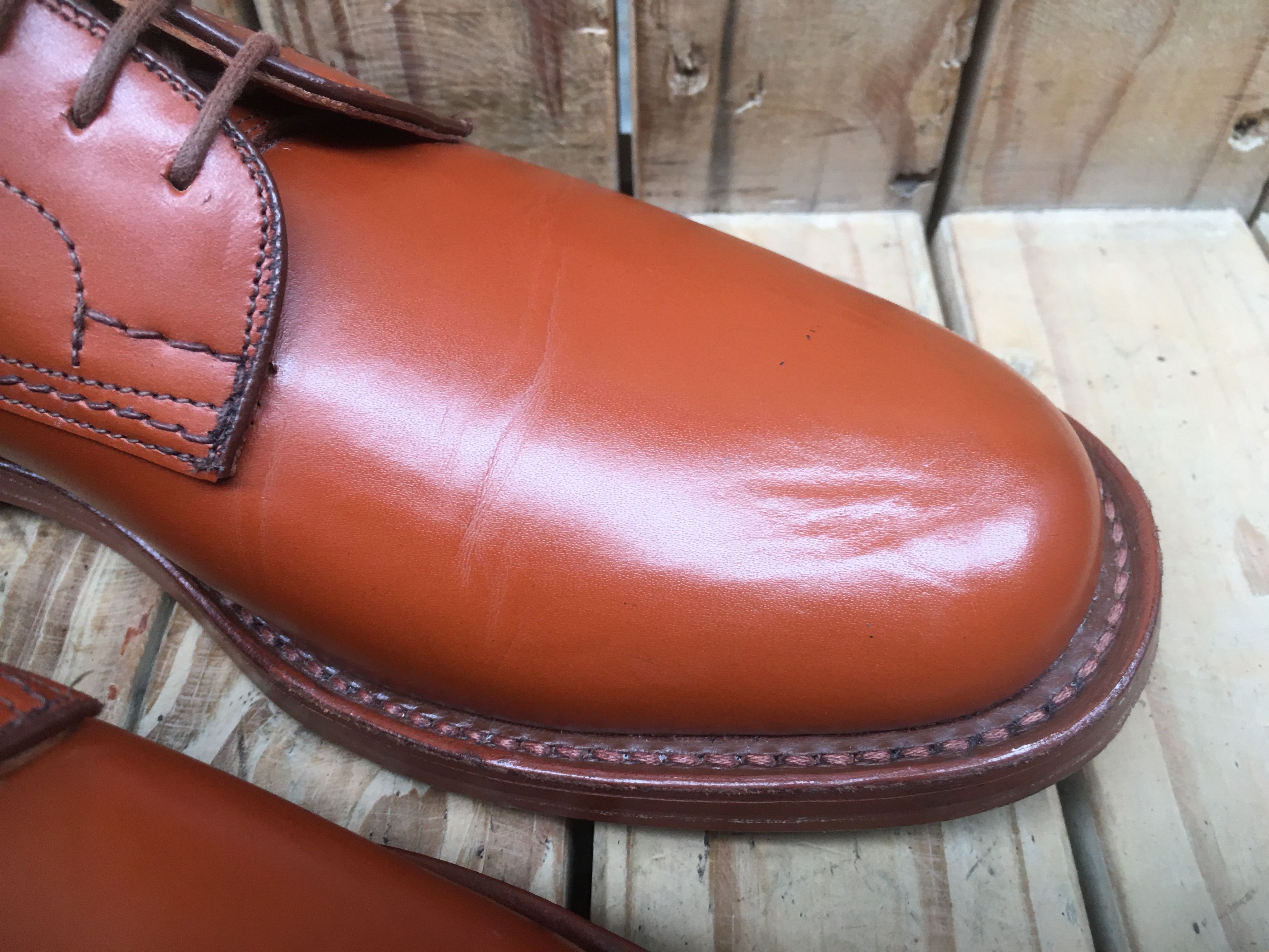 Tricker's Tricker's brown derby Mens leather shoes UK 9.5 Size US 10.5 / EU 43-44 - 6 Thumbnail