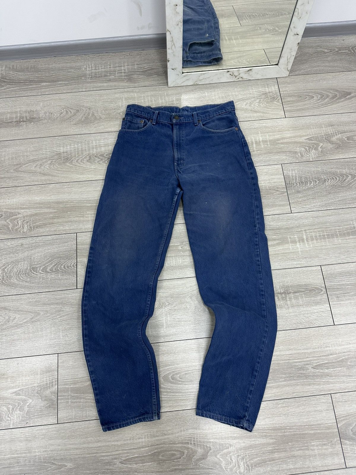 Levi's Levis 550 34x34 Made in USA 80s Jeans Vintage Wash Blue Size US 34 / EU 50 - 4 Thumbnail