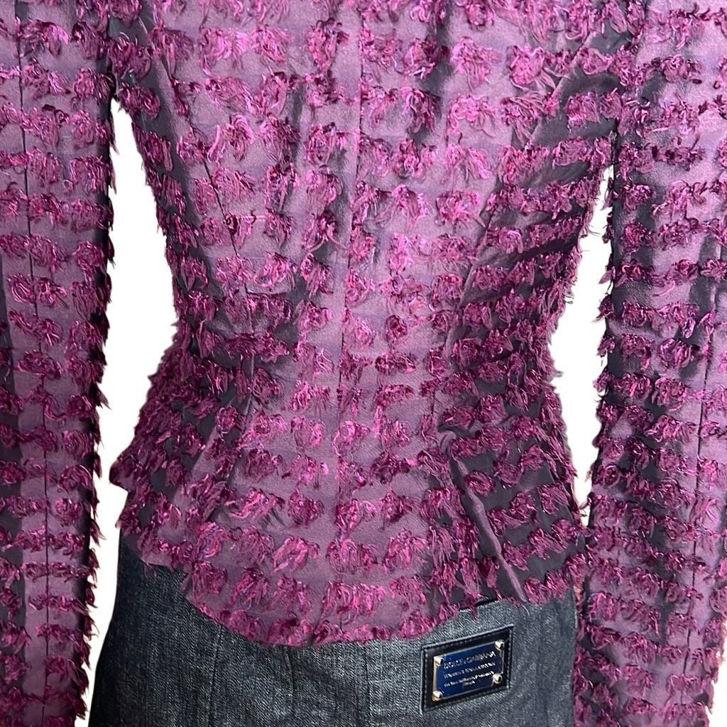 Benson Bensoni Textured Moto Peplum Jacket (306) Size XS / US 0-2 / IT 36-38 - 8 Thumbnail