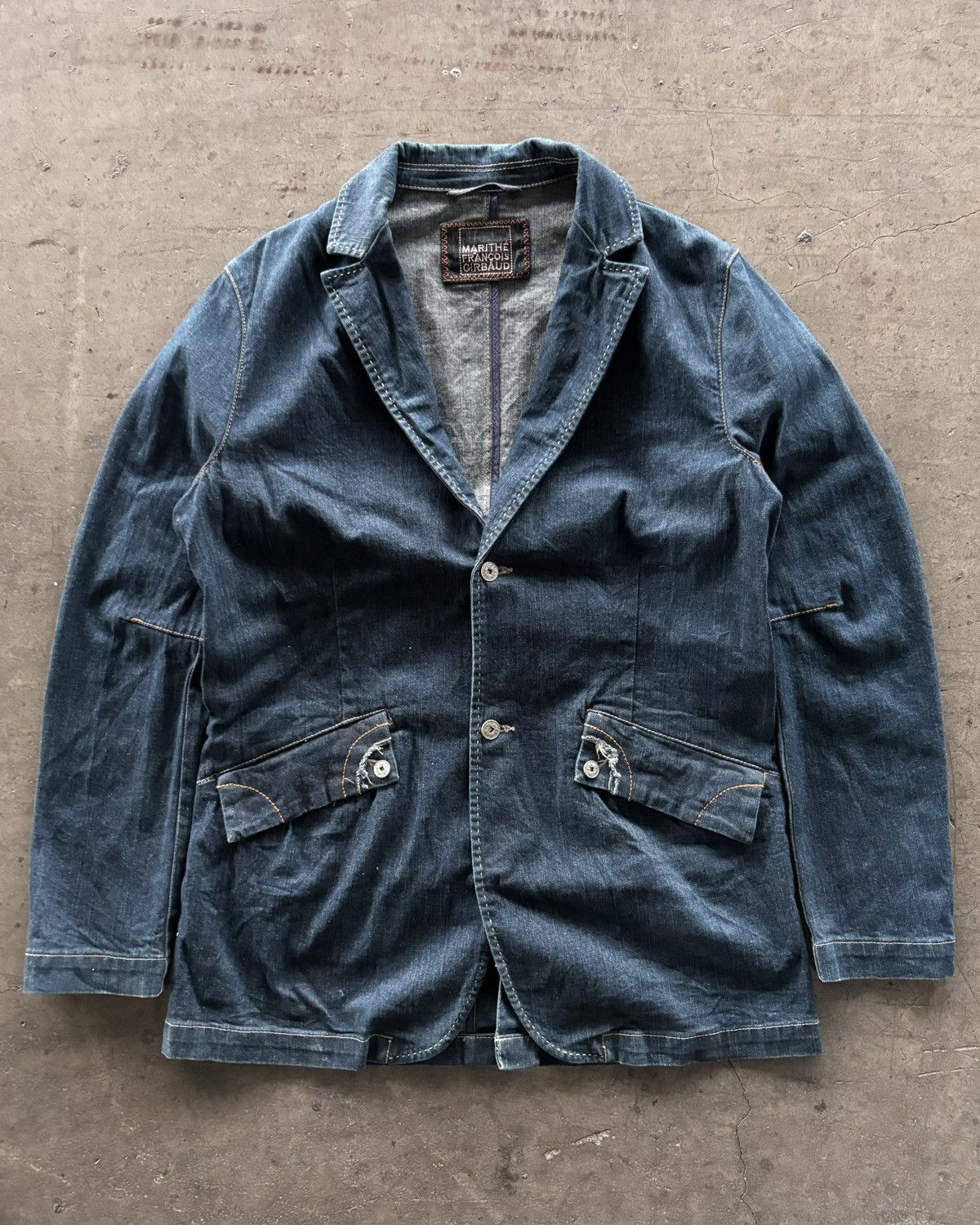 Marithe + Francois Girbaud 1990s Marithe Fancois Girbaud Denim Jacket Size US L / EU 52-54 / 3 - 1 Thumbnail