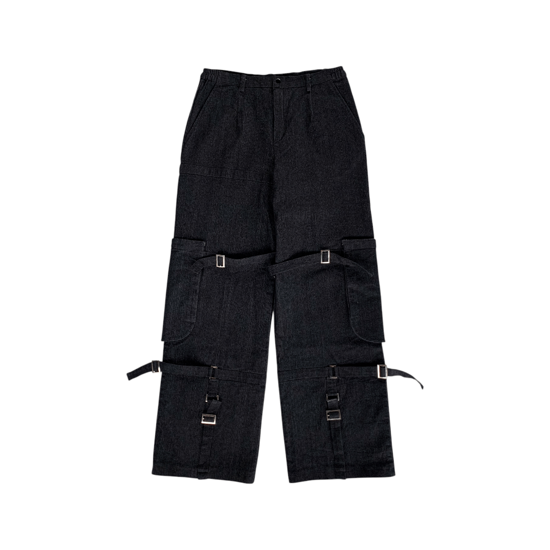 Japanese Brand Bondage Cargo Baggy Pants Size US 31 - 1 Thumbnail