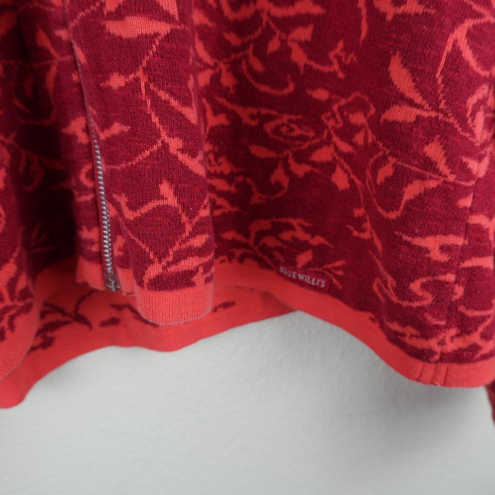 Other Blue Willis Jacket Women's XL Red Life Floral Print Full Zip Size XL / US 12-14 / IT 48-50 - 4 Thumbnail