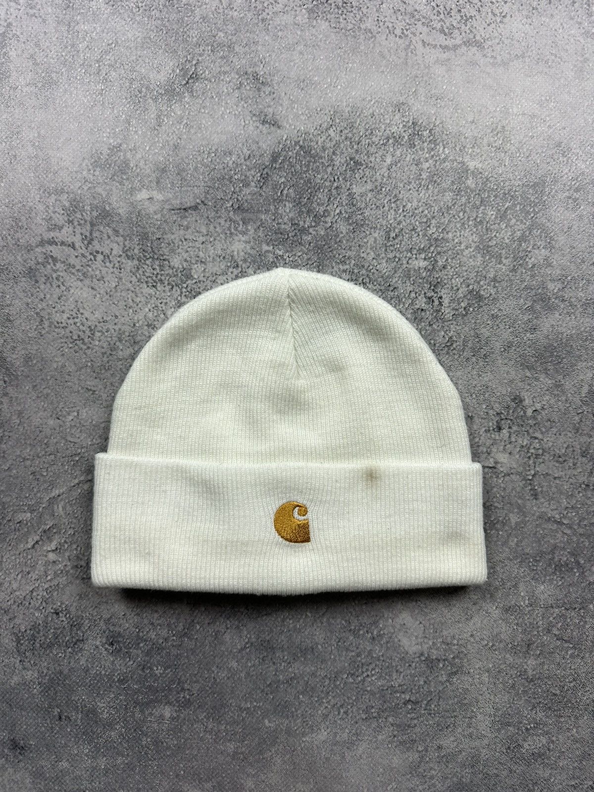 Carhartt Wip Carhartt Chase Beanie Hat Vintage Y2K Embroidered Logo Cap Size ONE SIZE - 10 Thumbnail