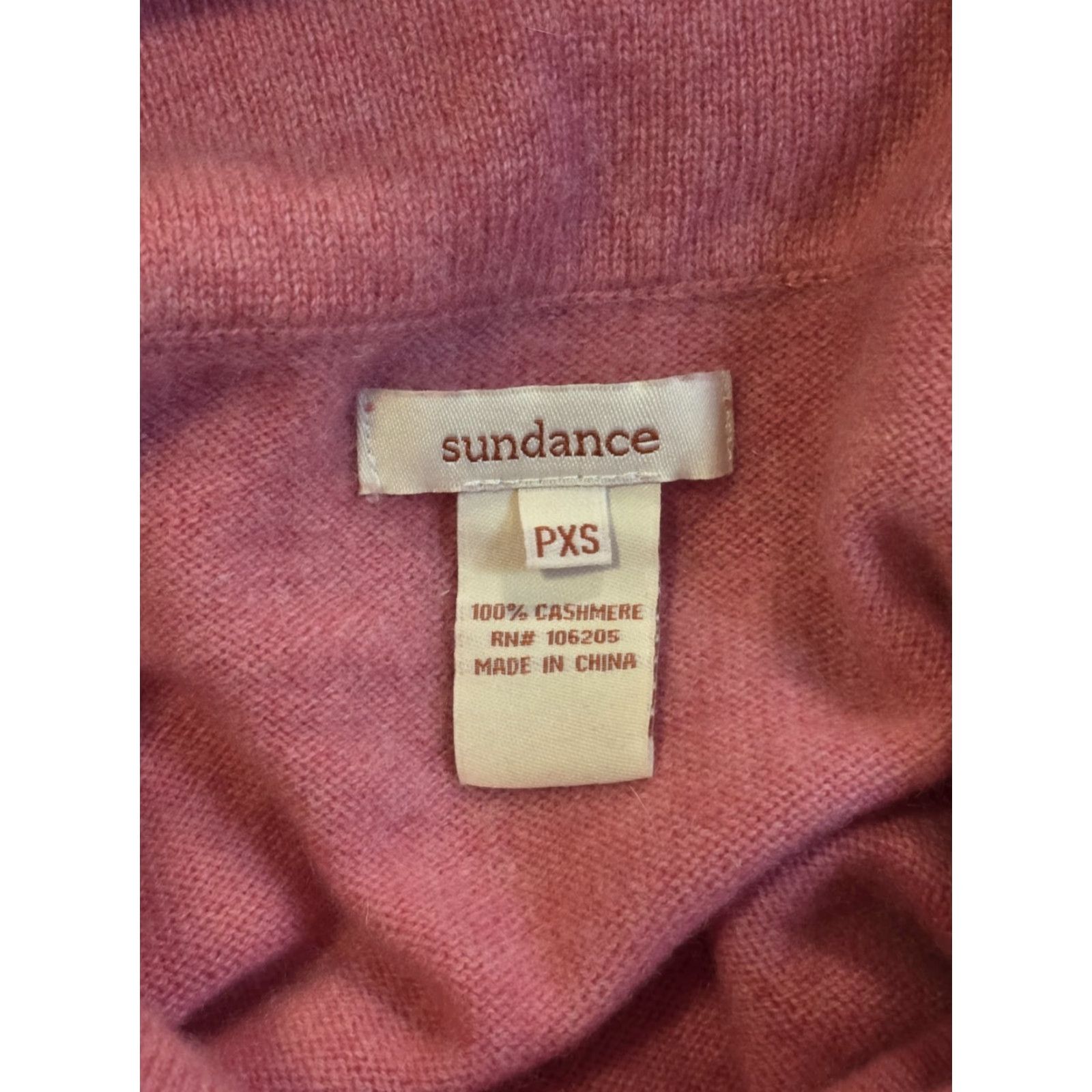 Vintage Sundance Pink 100% Cashmere Cowl Neck Sweater Raglan Sleeves Women's PXS Knit Pullover VINTAGE Style? Size XS / US 0-2 / IT 36-38 - 4 Thumbnail