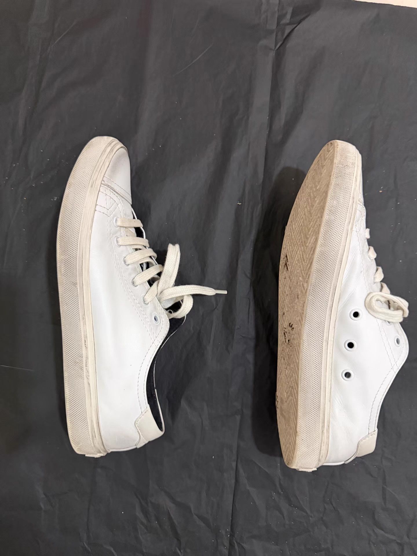 Saint Laurent Paris Saint Laurent Genuine Leather White Sneakers Ｑ23 Size US 7 / EU 40 - 3 Thumbnail