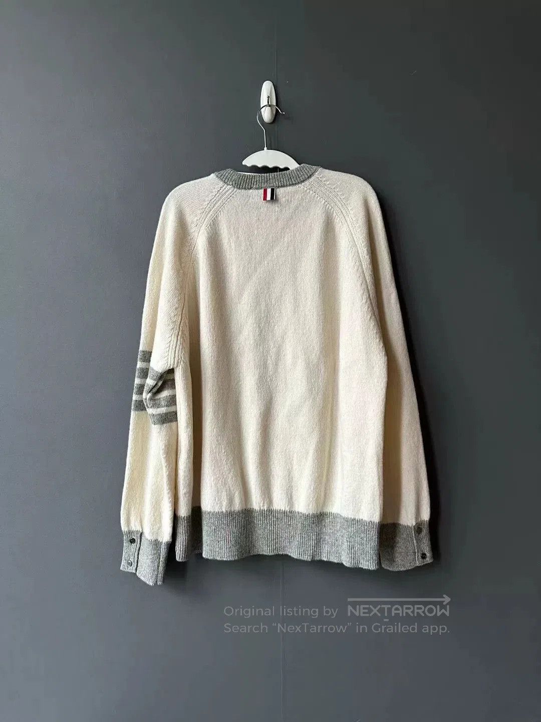 Thom Browne thom browne knitted sweater with gray trim. Size US L / EU 52-54 / 3 - 2 Thumbnail