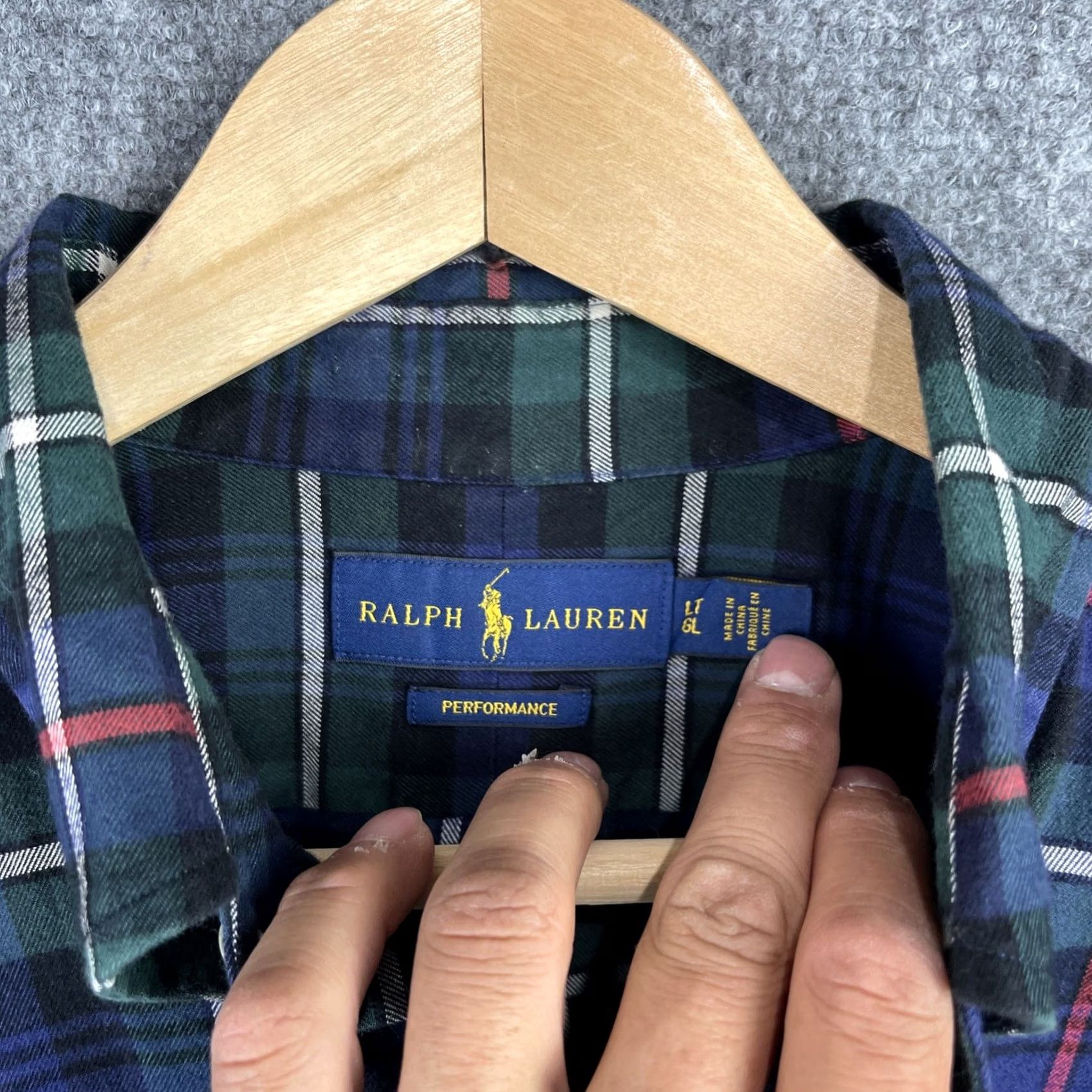 Ralph Lauren Ralph Lauren Shirt Mens Large Tall Blue Performance Button Down Long Sleeve Size US L / EU 52-54 / 3 - 4 Thumbnail