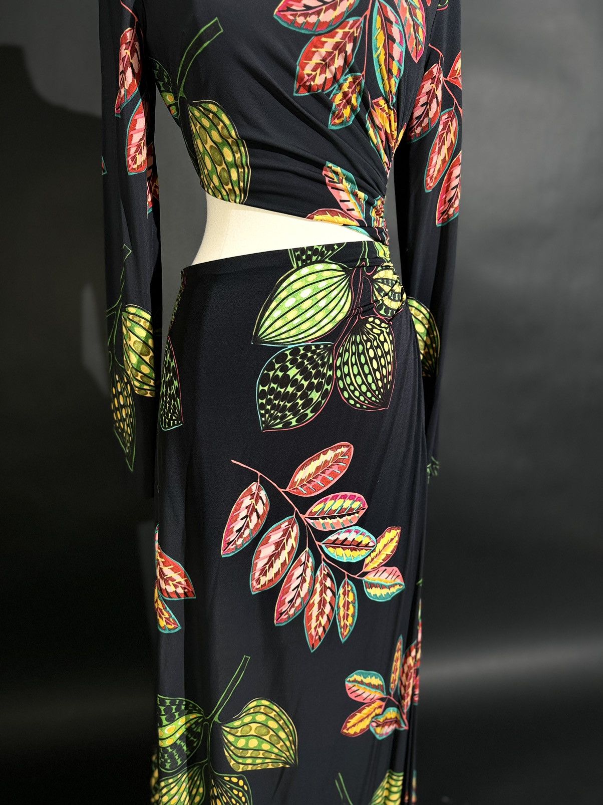 Other Brand New US 6 ELIE SAAB Multicolor Fitted Maxi Gown Size M / US 6-8 / IT 42-44 - 4 Thumbnail