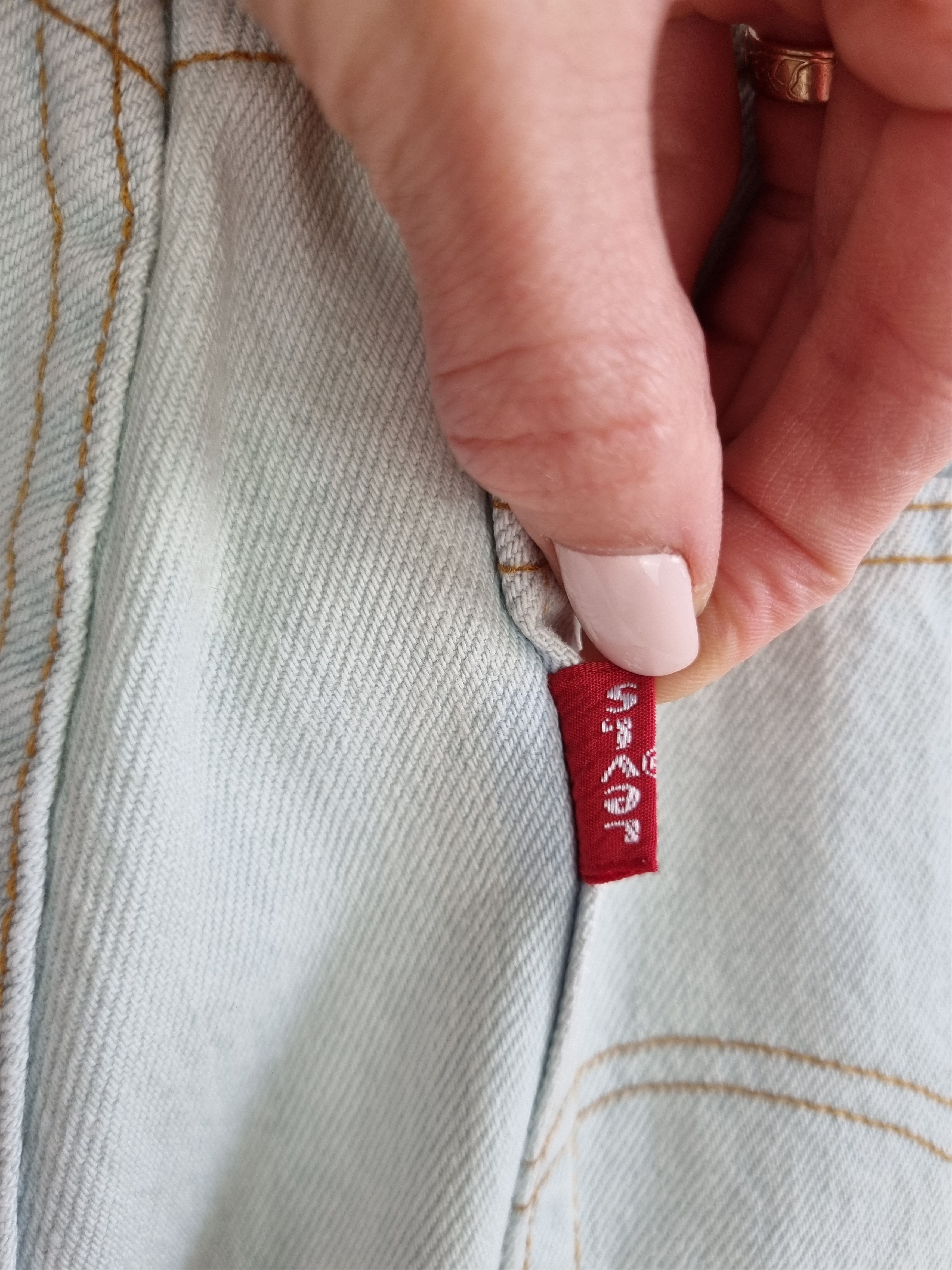 Levi's × Levi's Vintage Clothing 90s Levis France Made Cool Faded Unique Denim Jeans Size US 31 - 16 Thumbnail