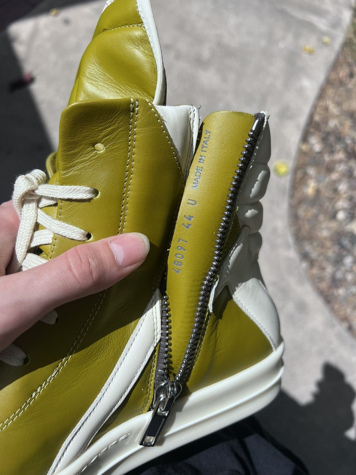 Rick Owens Olive Rick Owens Geobaskets Size US 11 / EU 44 - 10 Thumbnail