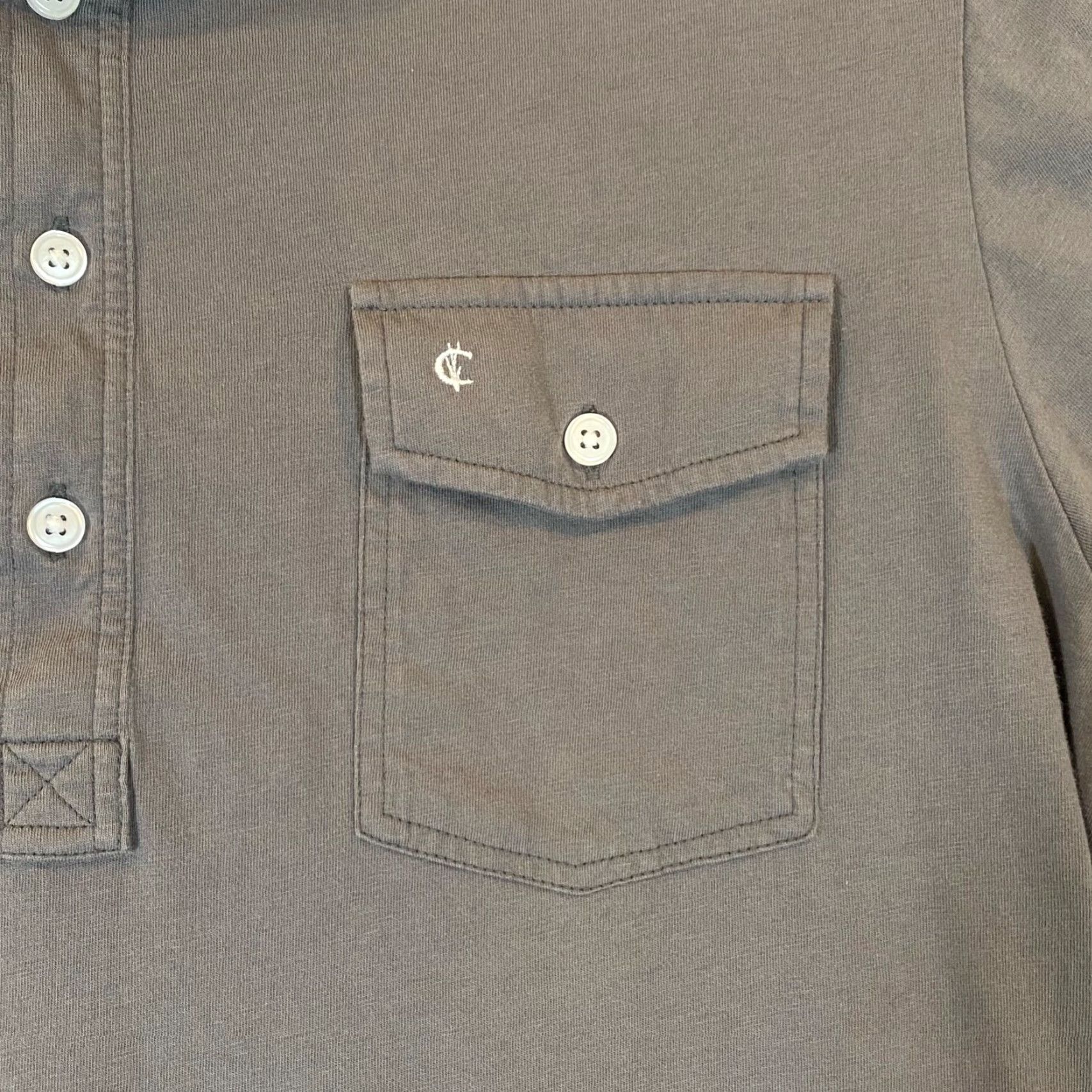 Vintage Criquet Polo Shirt Mens Large Gray Texas Whiskey Golf Casual S/S Peru Size US L / EU 52-54 / 3 - 4 Thumbnail