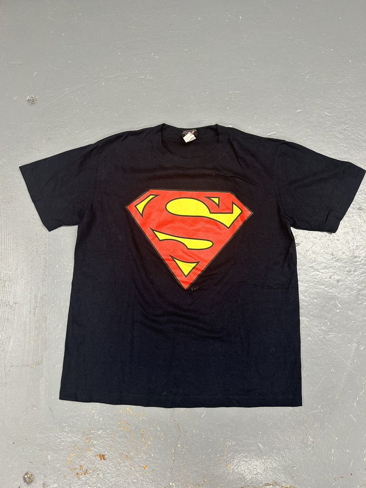 DC Comics Crazy Vintage Y2K Essential Black Superman Graphic T-Shirt Size US L / EU 52-54 / 3 - 1 Thumbnail