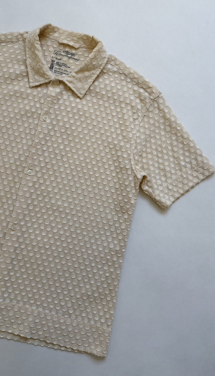 Mfpen Beige ‘3D Tufted Circle’ Cream Shirt Size US S / EU 44-46 / 1 - 7 Thumbnail