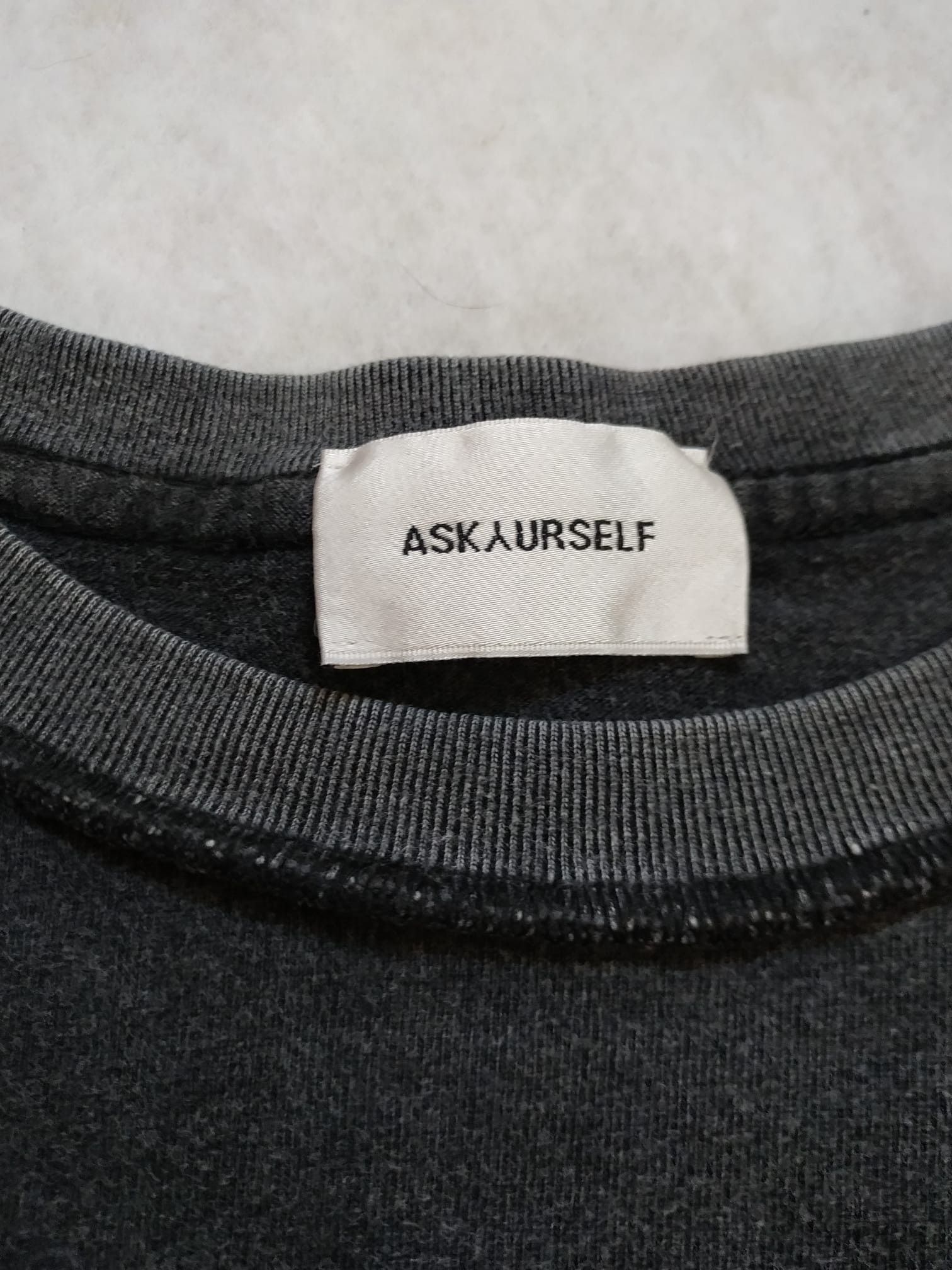 Askyurself Askyurself AYS Inside Out Reversed tshirt tee t-shirt grey Size US S / EU 44-46 / 1 - 3 Thumbnail