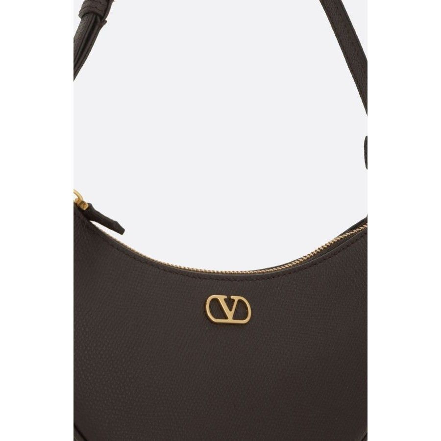 Valentino VALENTINO GARAVANI Mini Ebony Brown Hobo Bag New & Authentic Size ONE SIZE - 4 Thumbnail