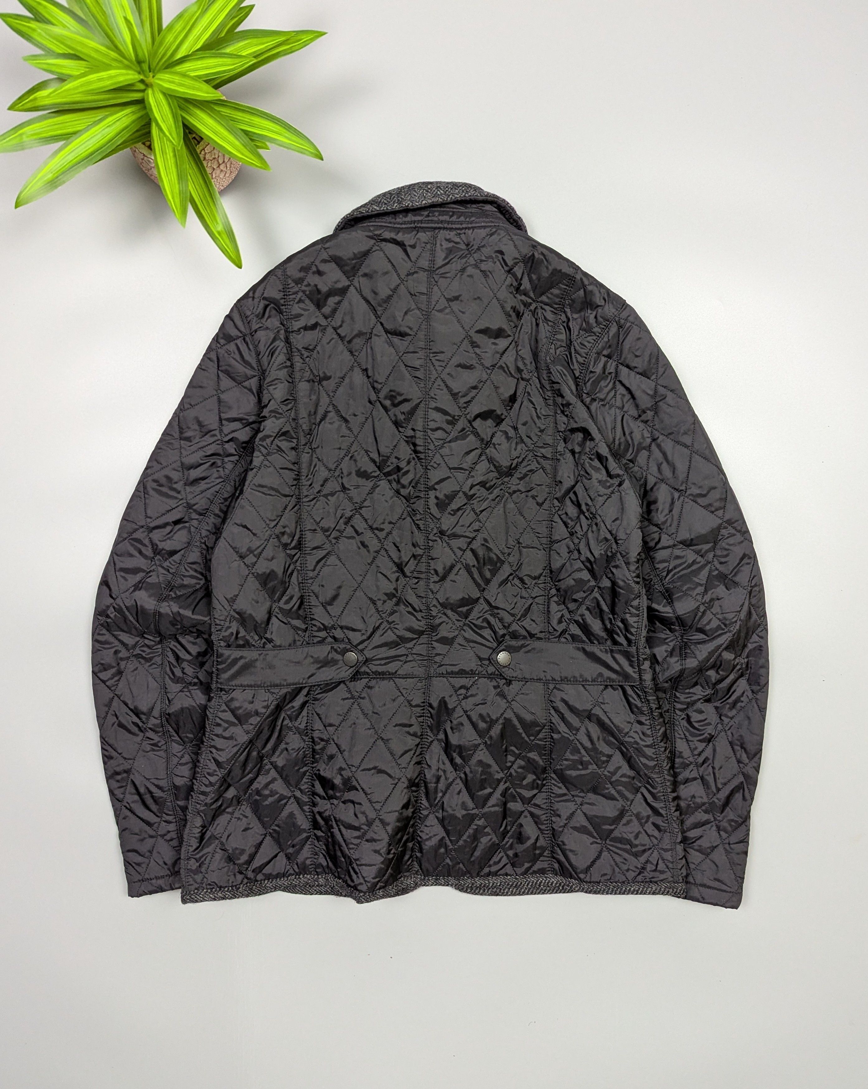 Barbour BARBOUR Women’s Vintage Tweed Quilted Jacket Size L / US 10 / IT 46 - 14 Thumbnail