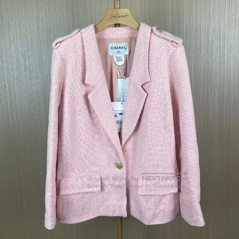 Chanel Chanel Pink Cotton Cardigan for Women . Size L / US 10 / IT 46 - 1 Thumbnail