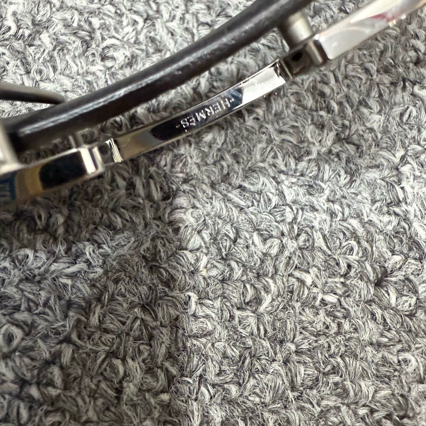 Hermes Hermes shiny brown leather belt silverbuckle NWT 85 Size ONE SIZE - 5 Thumbnail