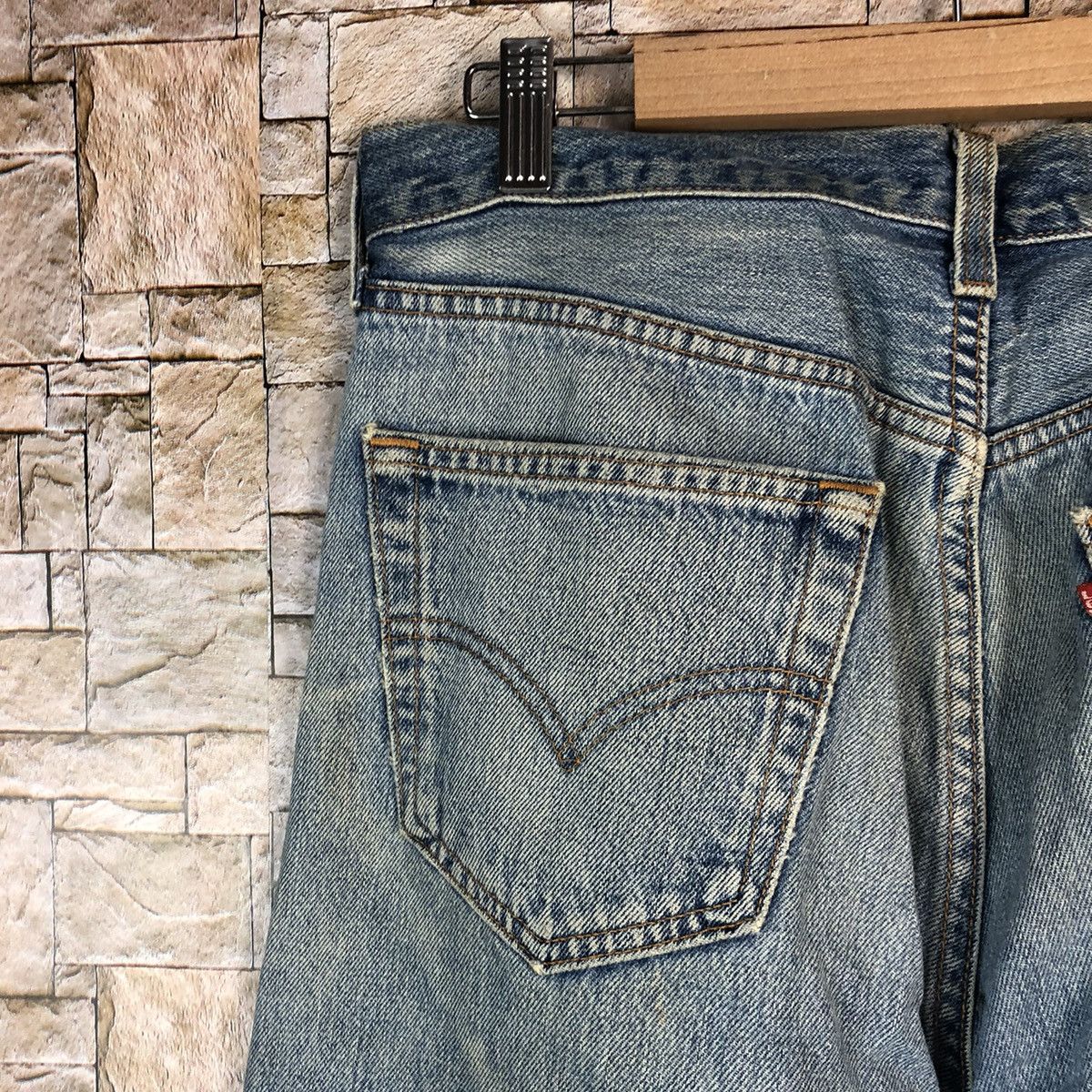 Levi's D 501 Levis patchwork ripped Distressed Denim Pants #A1013 Size US 32 / EU 48 - 19 Thumbnail