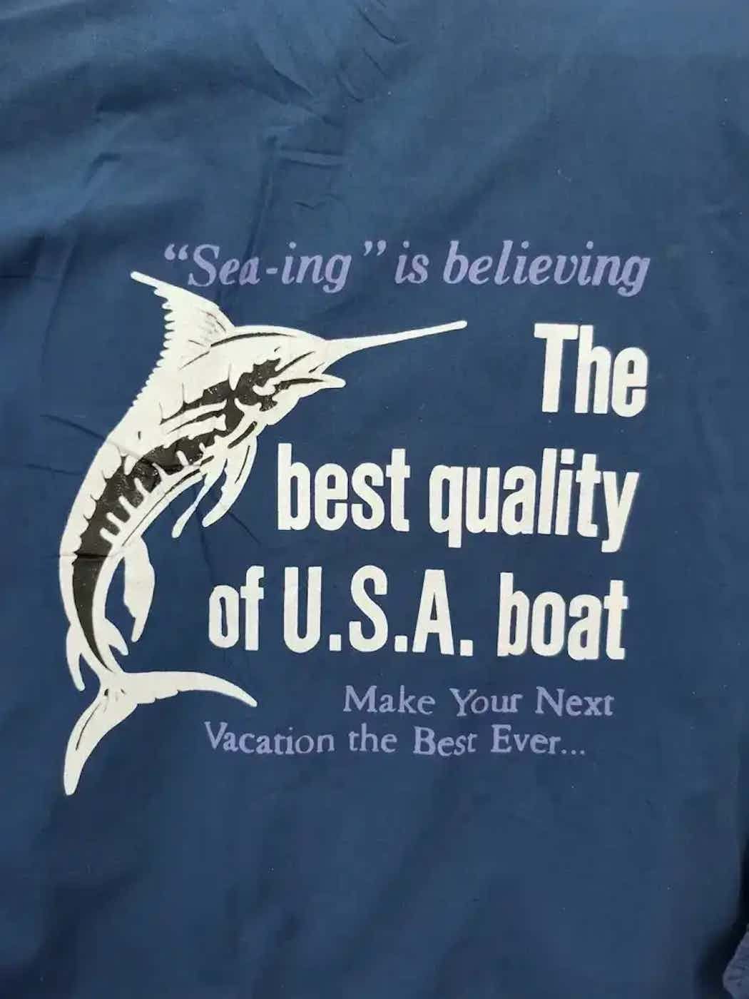 Vintage Vintage Fish Print Big Logo Jacket Size US XL / EU 56 / 4 - 3 Thumbnail
