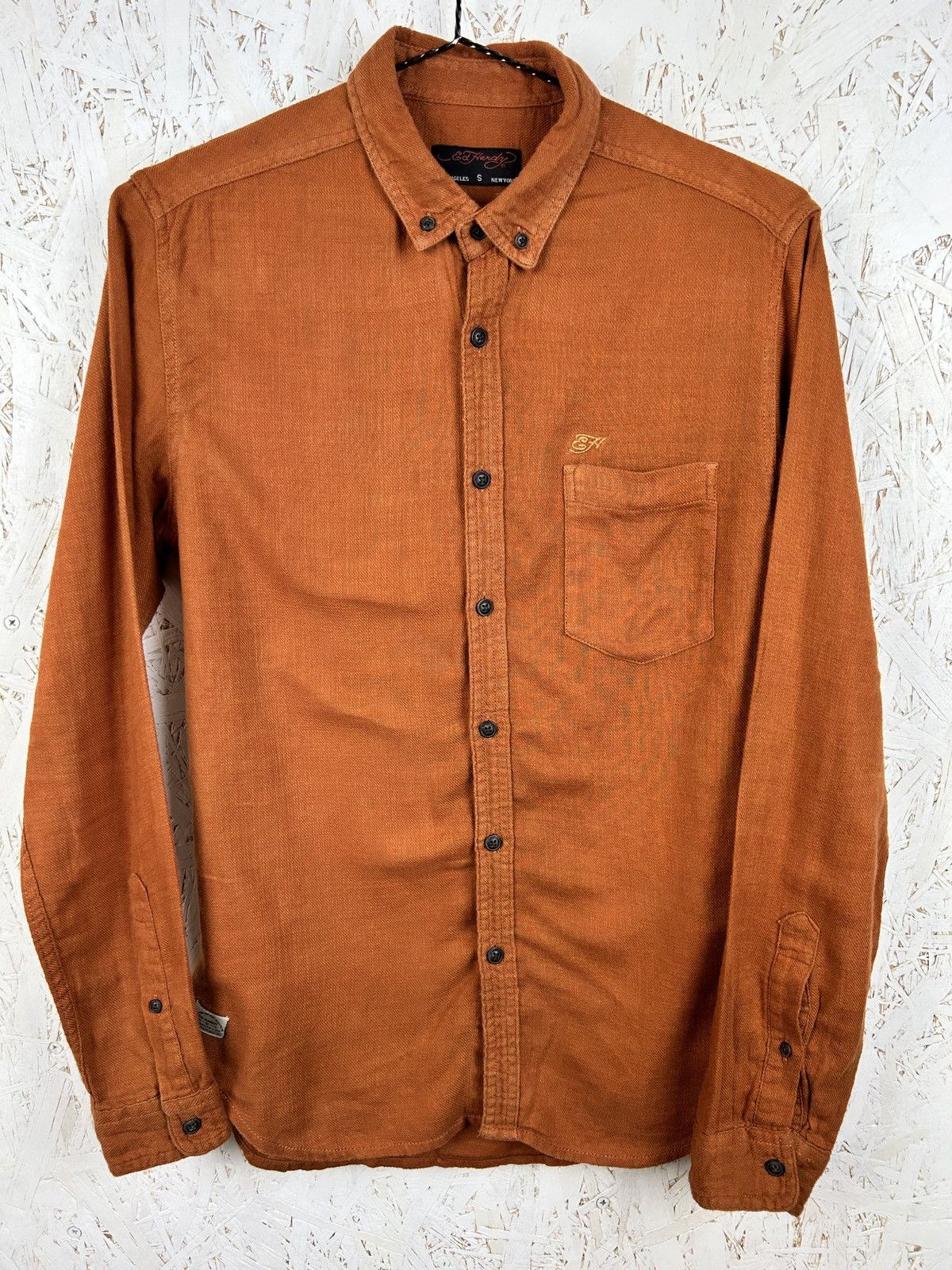 Ed Hardy Ed Hardy Solid Casual Long Sleeve Shirt Size US S / EU 44-46 / 1 - 1 Thumbnail