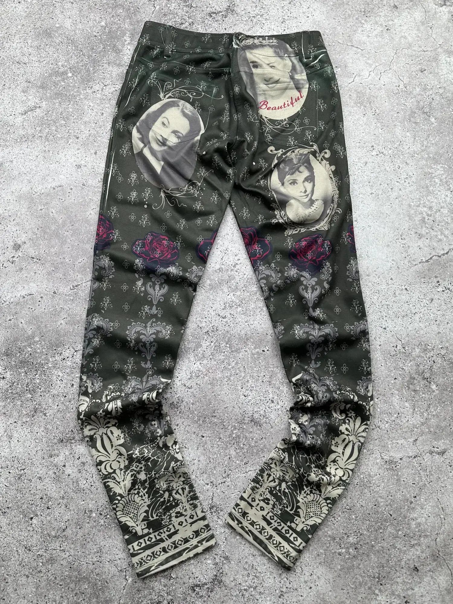 Vintage Vintage Printed Pants C537(V617) Size 25" / US 0 / IT 36 - 4 Thumbnail