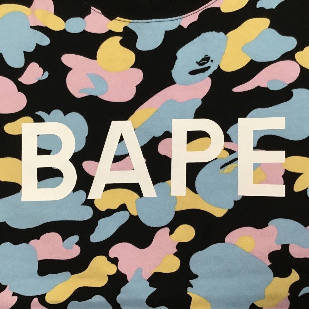 Bape BAPE cotton candy camo sweat shirt multi camo a bathing ape Size US L / EU 52-54 / 3 - 2 Thumbnail