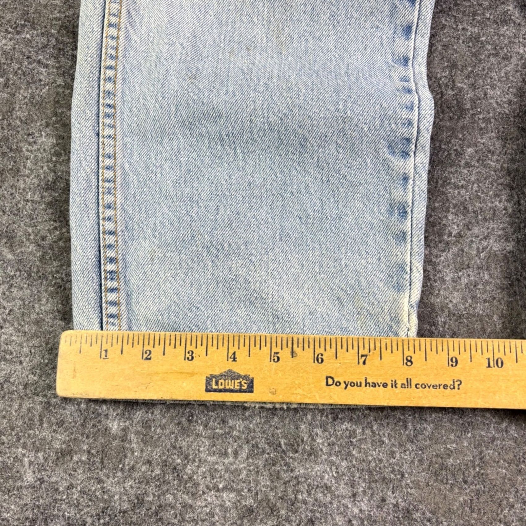 Dickies VINTAGE Dickies Mens Light Wash Thrashed Distressed Straight Leg Denim Jeans 36x30 Size US 36 / EU 52 - 3 Thumbnail
