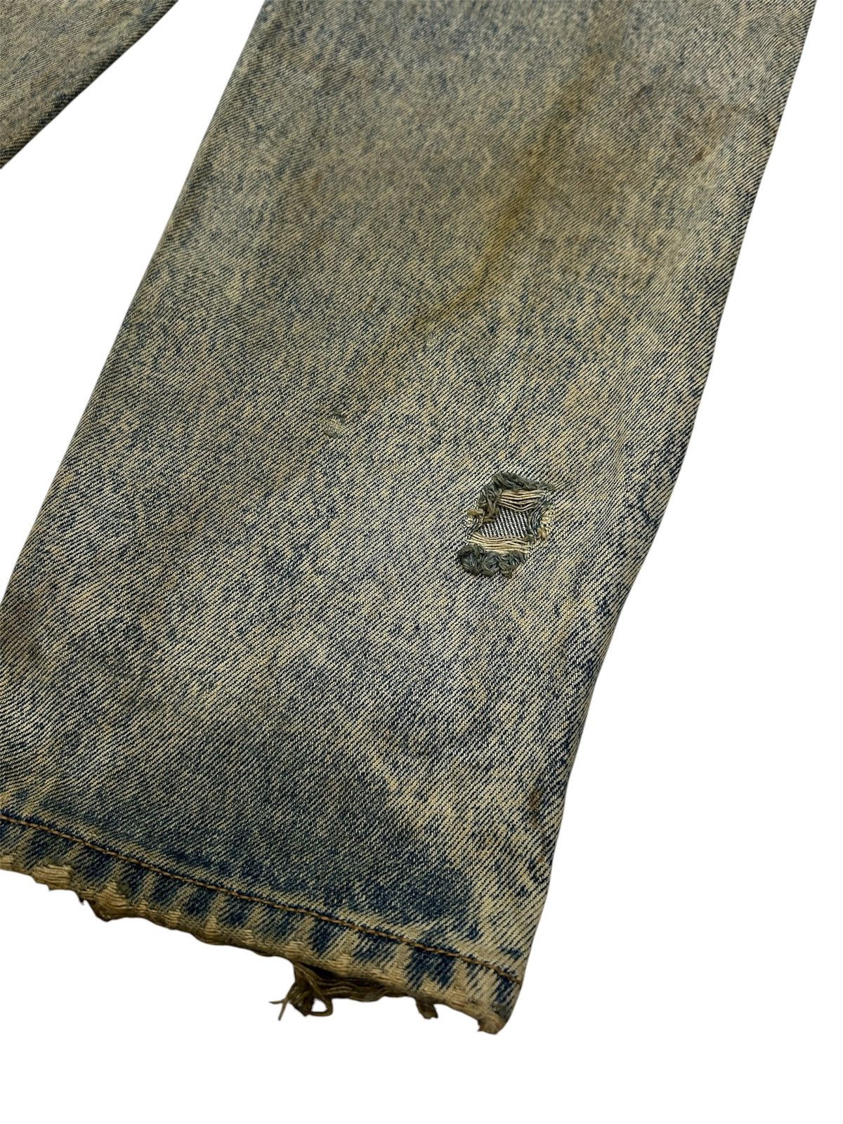 Japanese Brand Vintage Japanese Mud wash Distressed Tapered Jeans Size US 30 / EU 46 - 11 Thumbnail