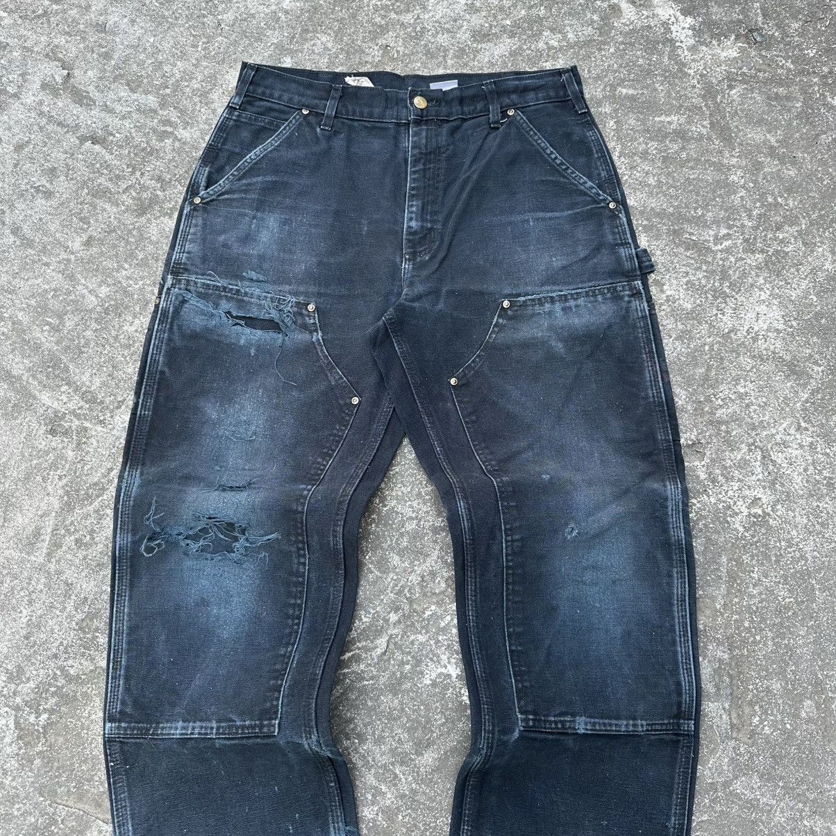 Carhartt (32x30) Grail Crazy Vintage Distressed Carhartt Double Knee Size US 32 / EU 48 - 2 Thumbnail