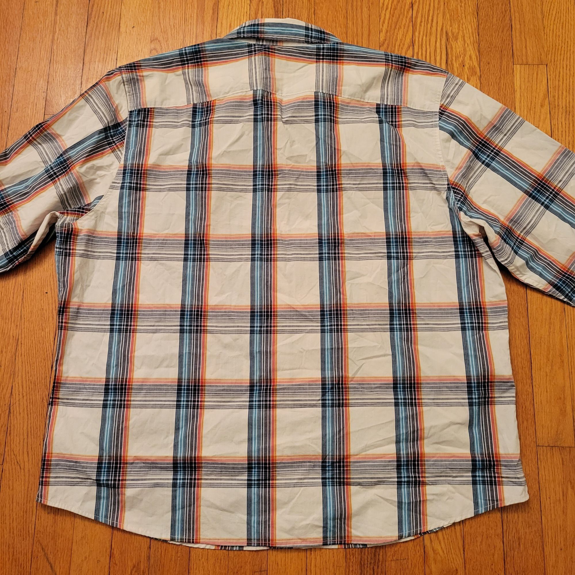 Wrangler Wrangler Long Sleeve Plaid Blue Red Shirt 3XL Cotton Button Size US XXL / EU 58 / 5 - 2 Thumbnail