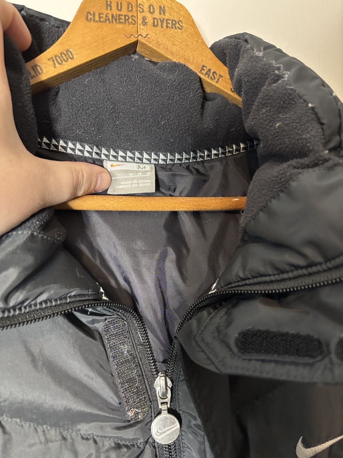 Nike Vintage Nike Puffer Jacket Grey Tag Y2K Medium Size US M / EU 48-50 / 2 - 2 Thumbnail