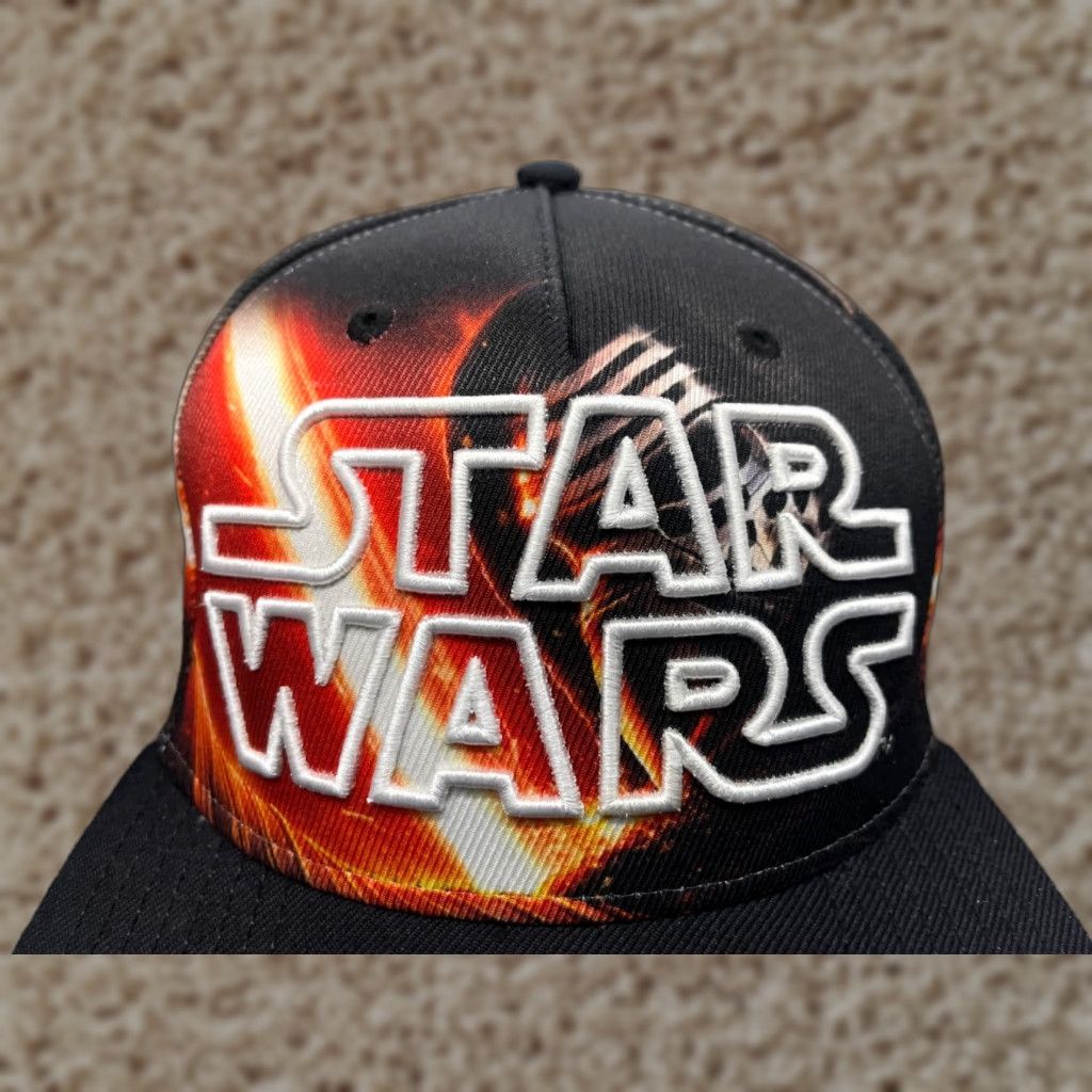 Star Wars Star Wars Kylo Ren Hat Snap Back Adult One Size Black Cotton Movie Size ONE SIZE - 1 Thumbnail