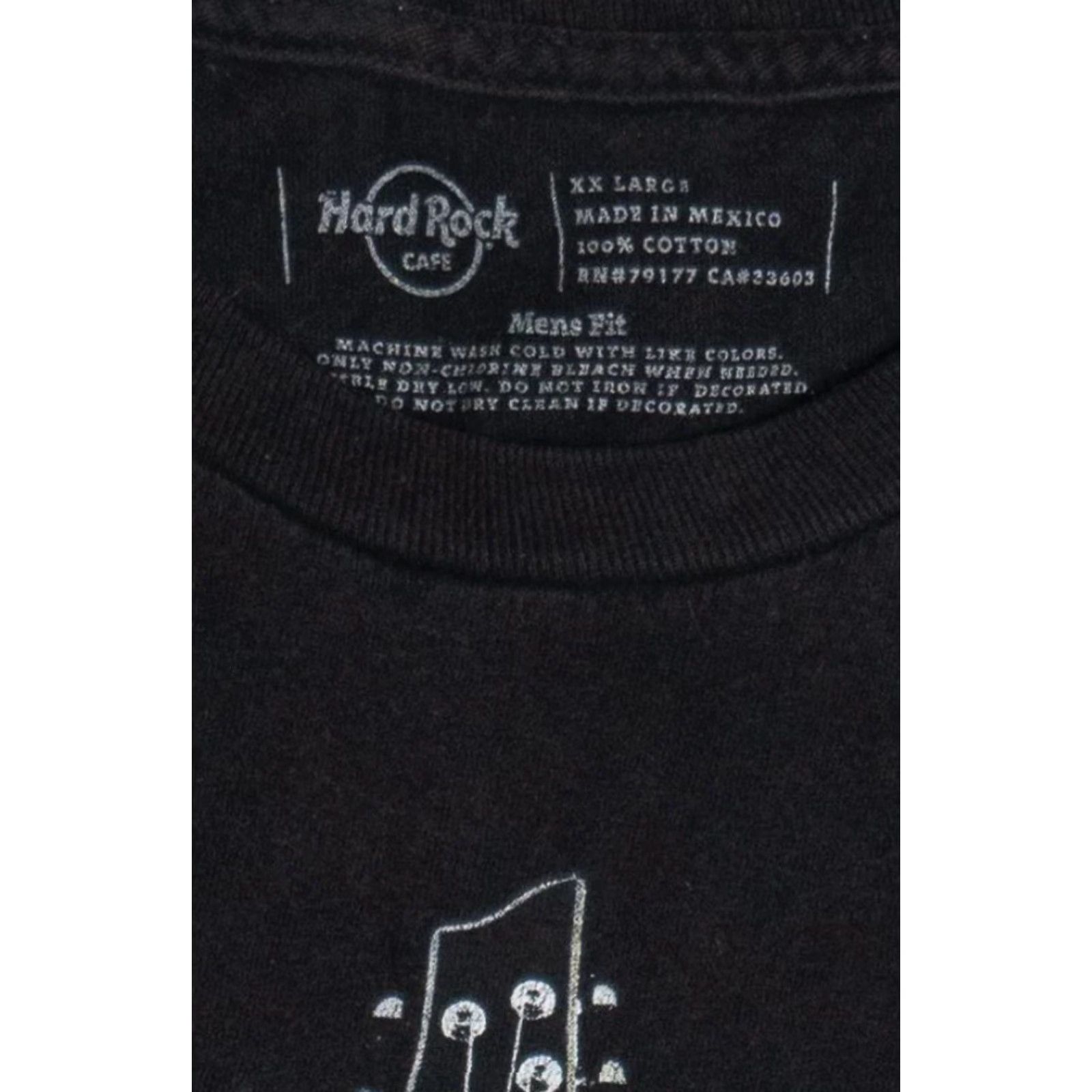 Hard Rock Cafe Hard Rock Cafe Denver Guitar T-Shirt XX-Large Black Unisex Adults Short Sleeve Vintage 2010s Mens Womens Boys Girls Size US XXL / EU 58 / 5 - 3 Thumbnail