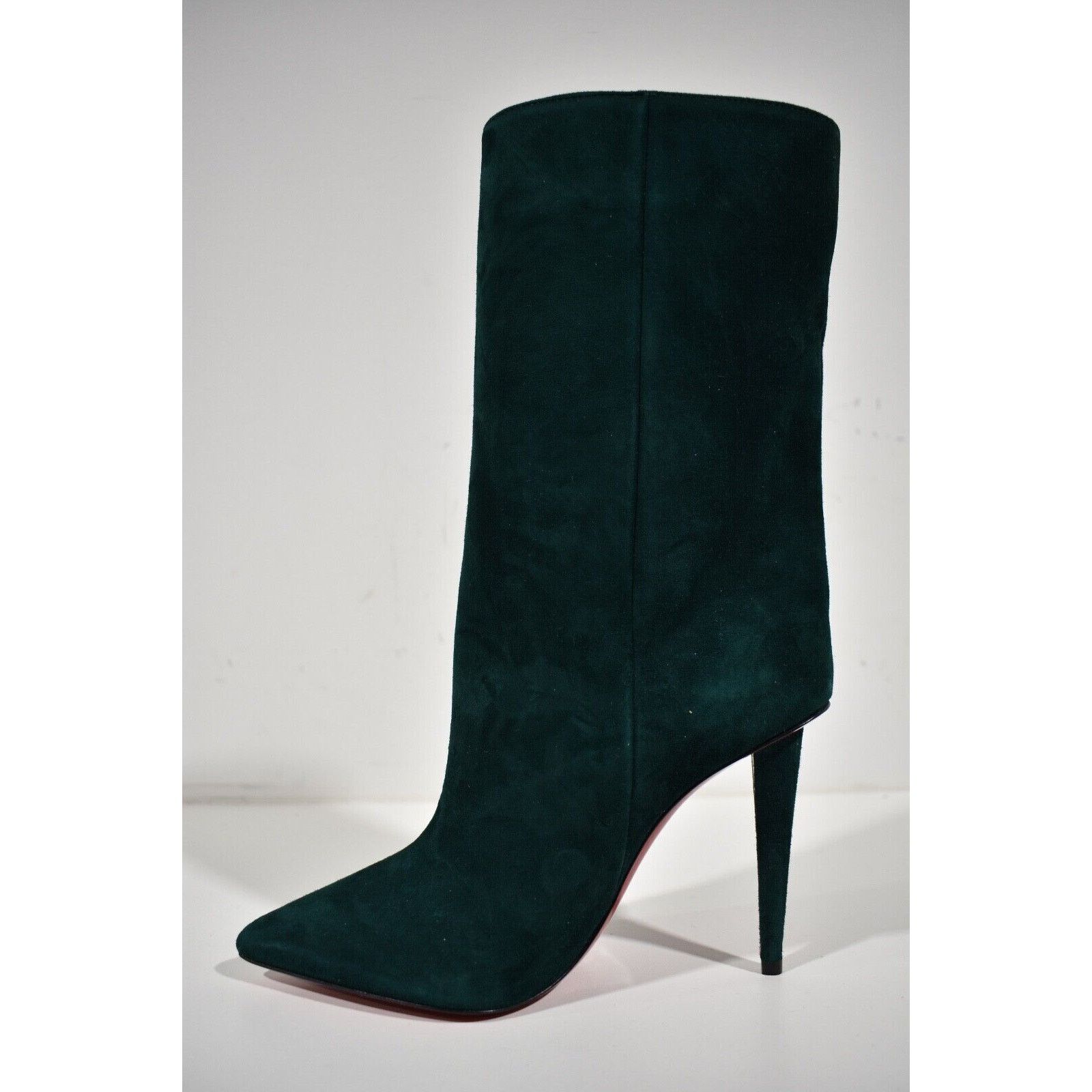 Christian Louboutin Christian Louboutin Astrilarge Booty 100 Vosges Green Suede Size US 10 / IT 40 - 9 Thumbnail