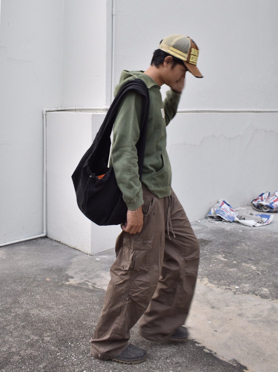 Beauty Beast × Japanese Brand Faded Green Double Name Distressed Hoodie Size US M / EU 48-50 / 2 - 4 Thumbnail