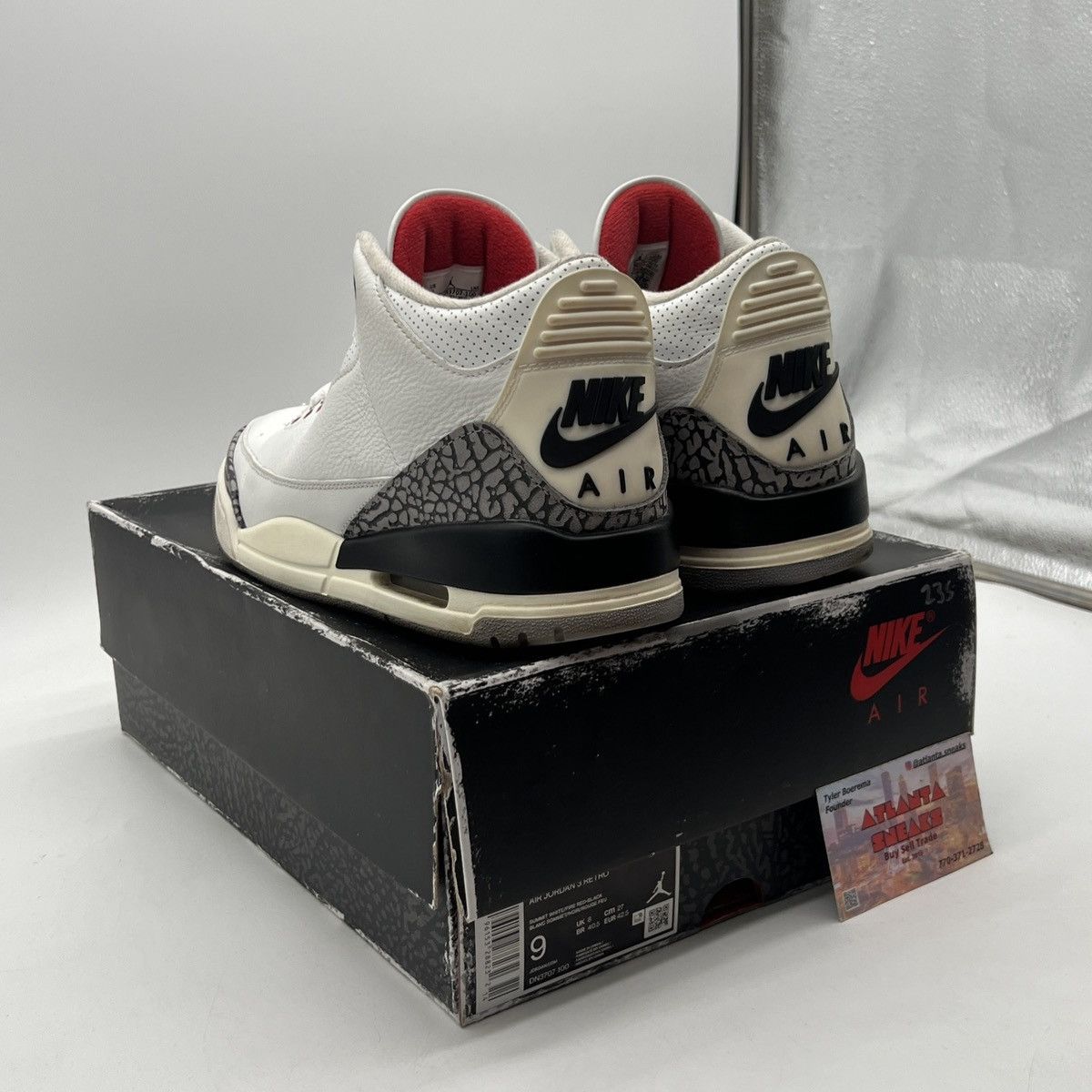 Jordan Brand Air Jordan 3 white cement reimagined Size US 9 / EU 42 - 4 Thumbnail