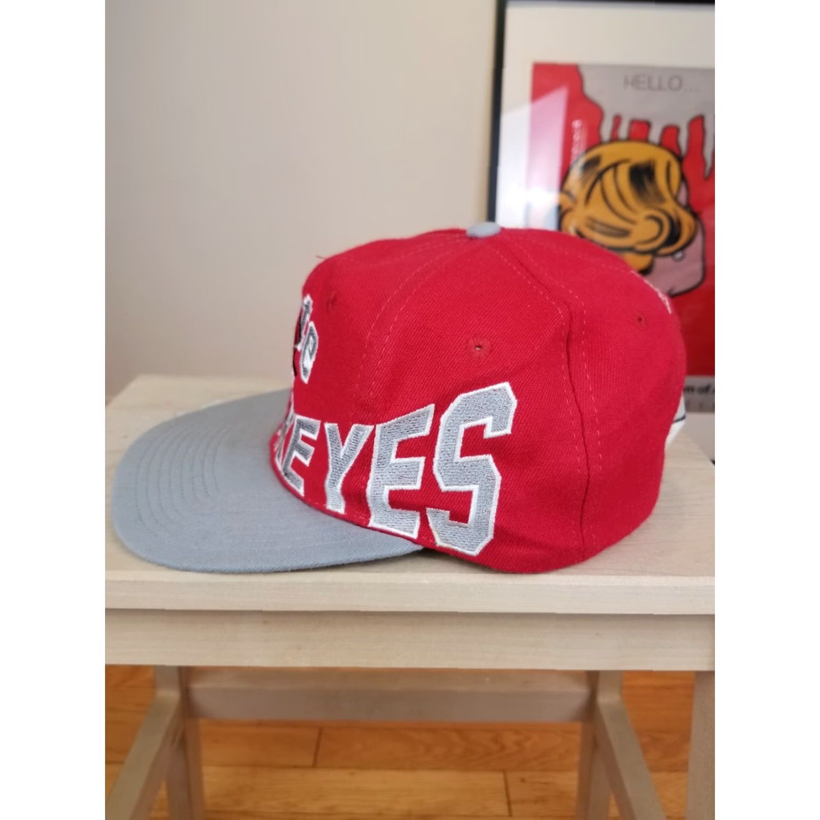 Vintage VINTAGE Ohio State University Buckeyes Red Apex One Snapback Mens Cap Size ONE SIZE - 2 Thumbnail