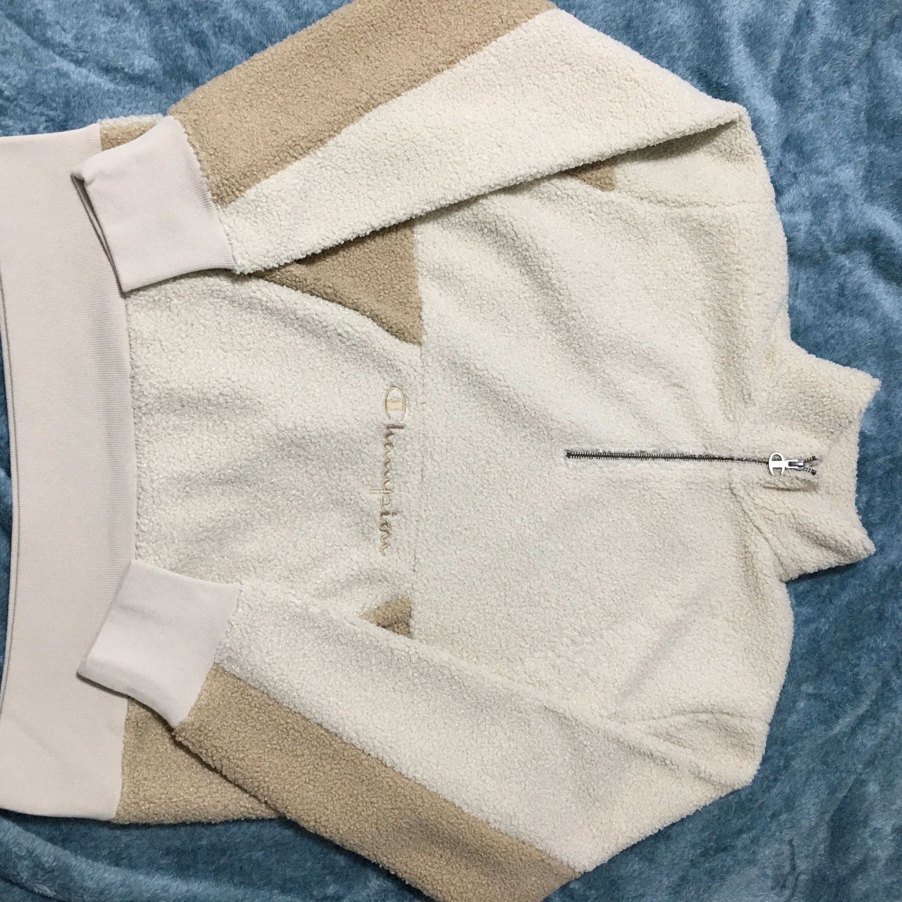 Champion 1/4 Zip Sherpa Pullover Jacket Size US M / EU 48-50 / 2 - 1 Thumbnail