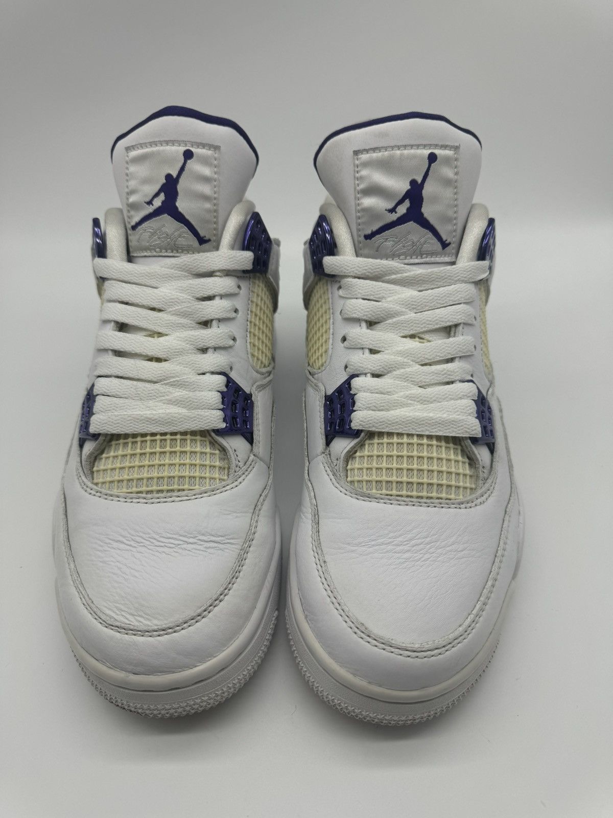 Jordan Brand Nike Air Jordan 4 Retro Purple Metallic Men’s Size 9.5 Size US 9.5 / EU 42-43 - 4 Thumbnail