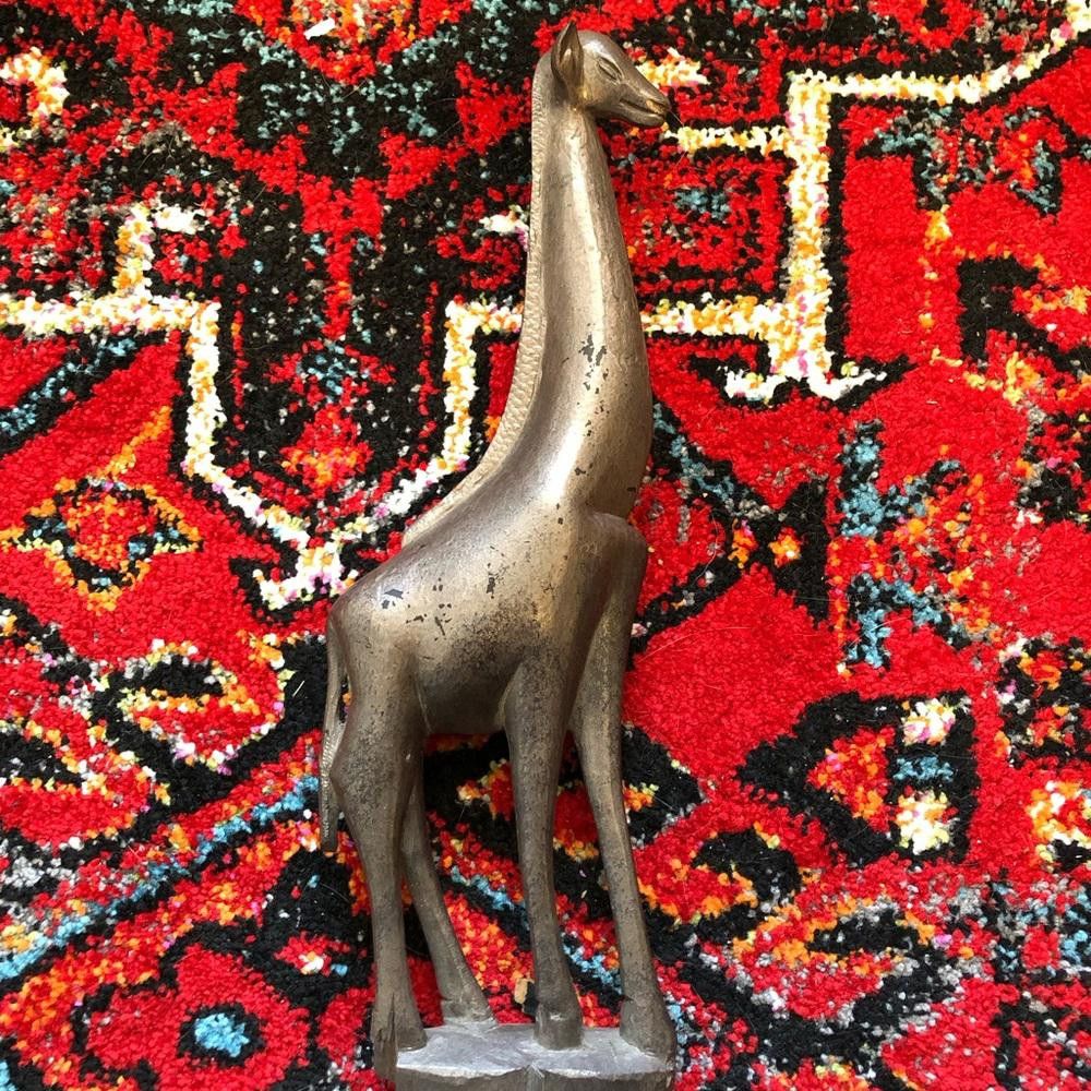 Handmade Handcarved Wooden Giraffe Size ONE SIZE - 3 Thumbnail