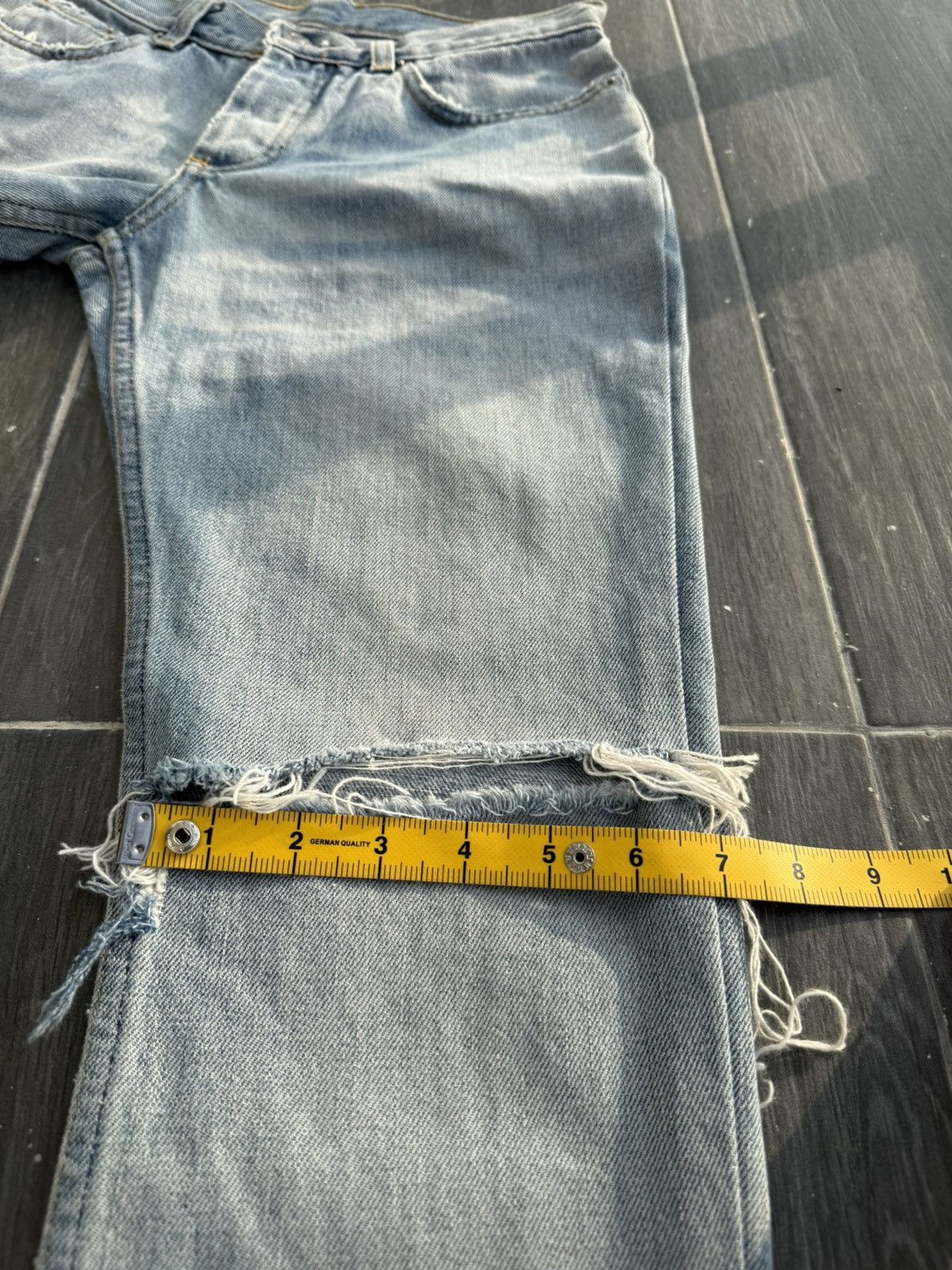Helmut Lang Vintage 1998 HELMUT LANG "Broken Denim" Size US 28 / EU 44 - 23 Thumbnail