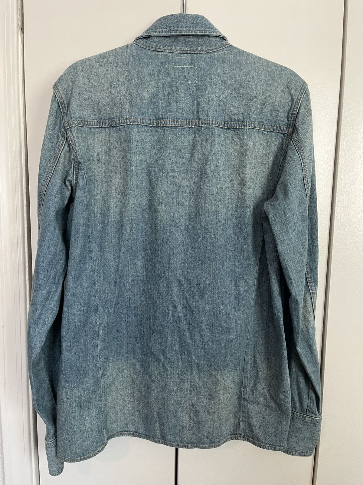 Rag & Bone Rag & Bone Blue Denim Workwear Shirt Size US XL / EU 56 / 4 - 5 Thumbnail