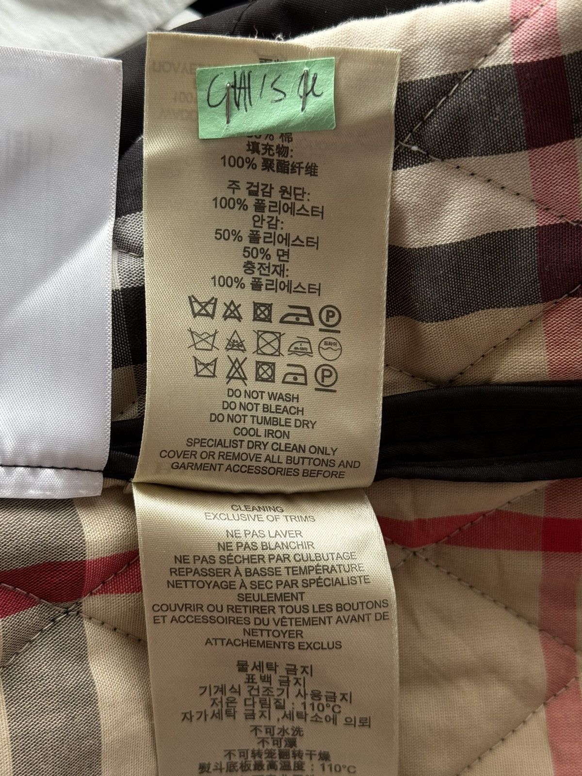 Burberry × Designer Burberry Brit luxury quilted jacket black Size M / US 6-8 / IT 42-44 - 11 Thumbnail
