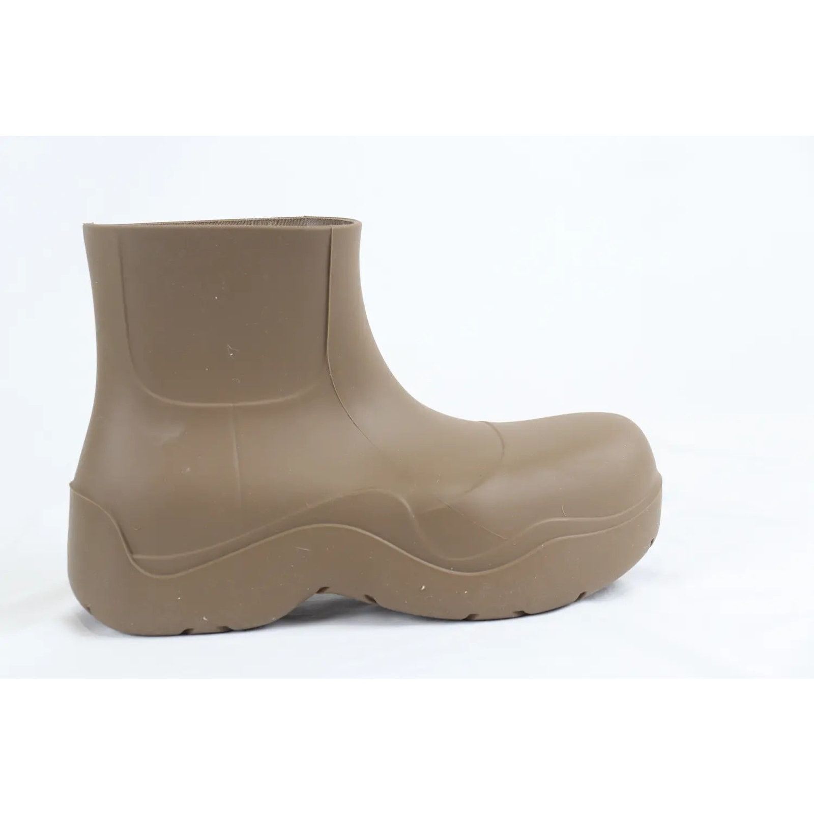 Bottega Veneta o1rshd1 Q:3 / Puddle Ankle Boot Matt Rubber Jute Brown Size US 11 / EU 44 - 5 Thumbnail