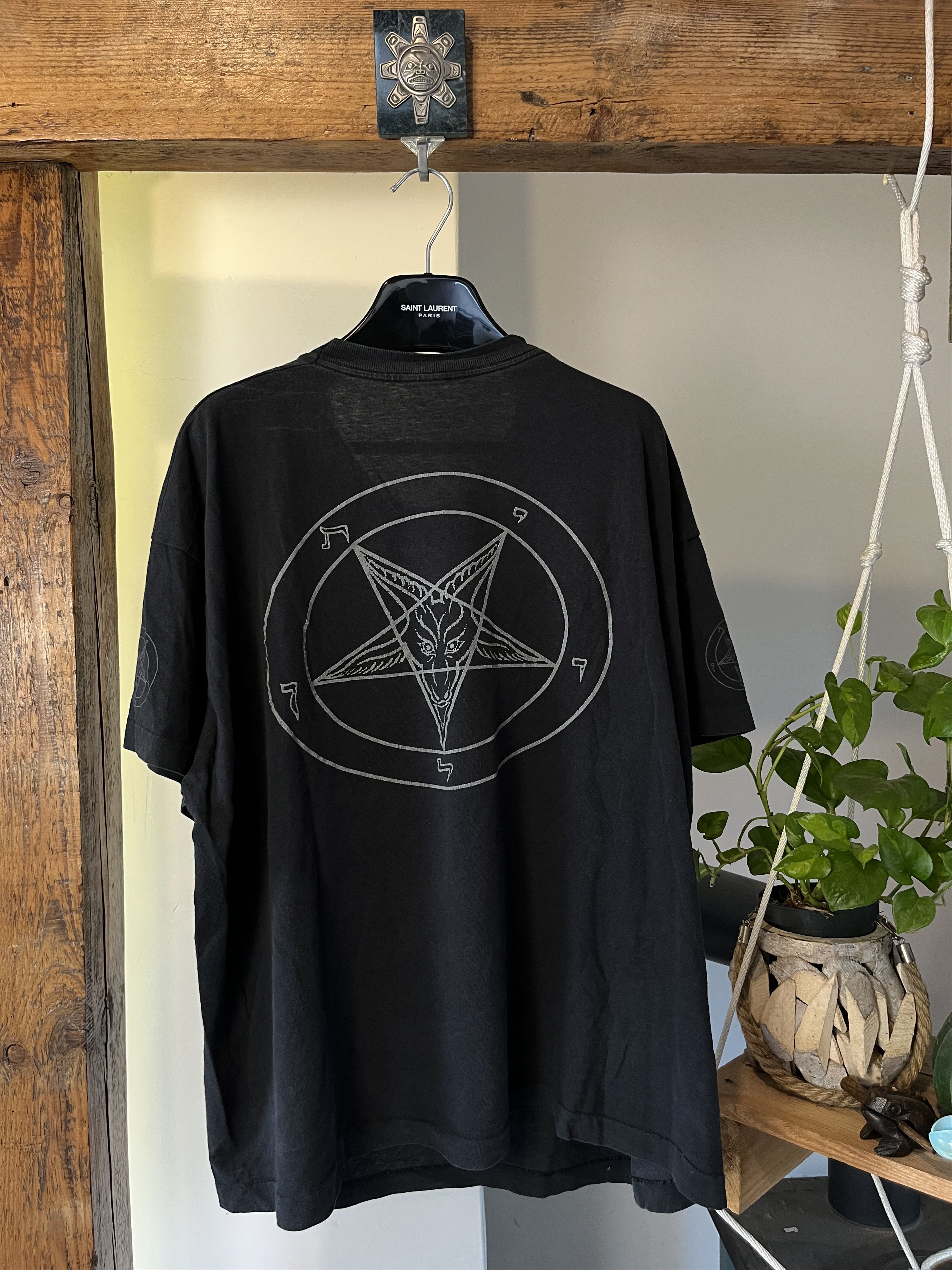 Band Tees × Vintage 90s Metal Band Baphomet Satanic Church of Satan Screen Star Size US XL / EU 56 / 4 - 6 Thumbnail