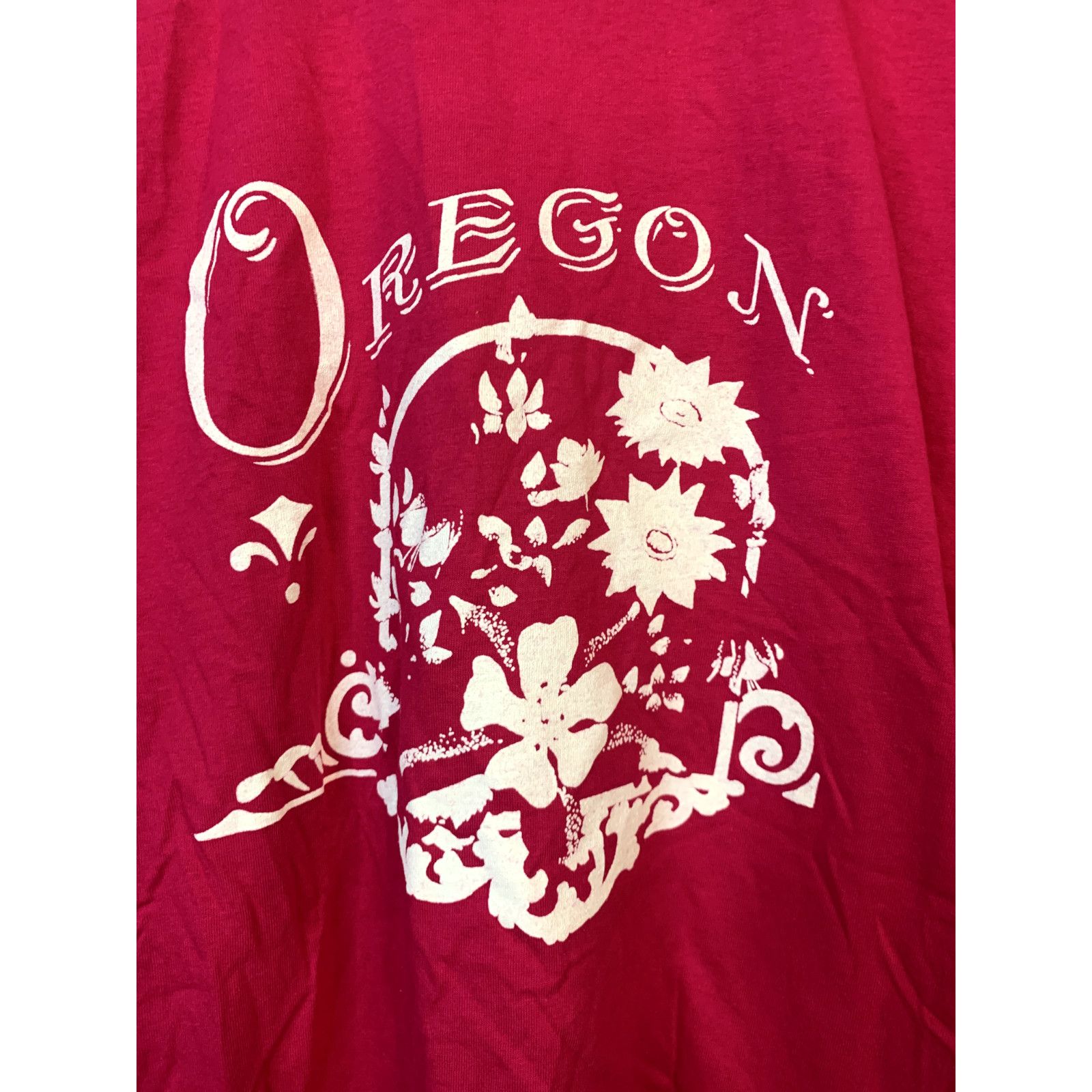 Jerzees Vintage Oregon Shirt Test Print Pink Tee T-Shirt 90s VTG L Size US L / EU 52-54 / 3 - 3 Thumbnail