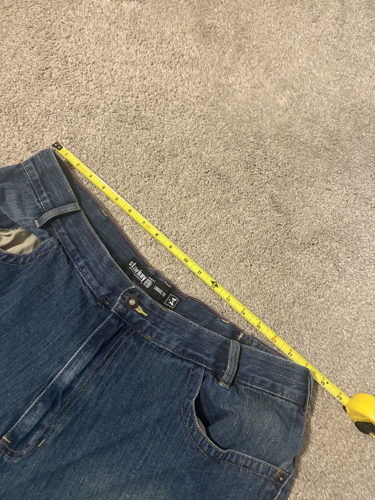 Other Vintage Y2K Baggy Denim Shorts Size 38 Blue Skater Style Size US 38 / EU 54 - 2 Thumbnail