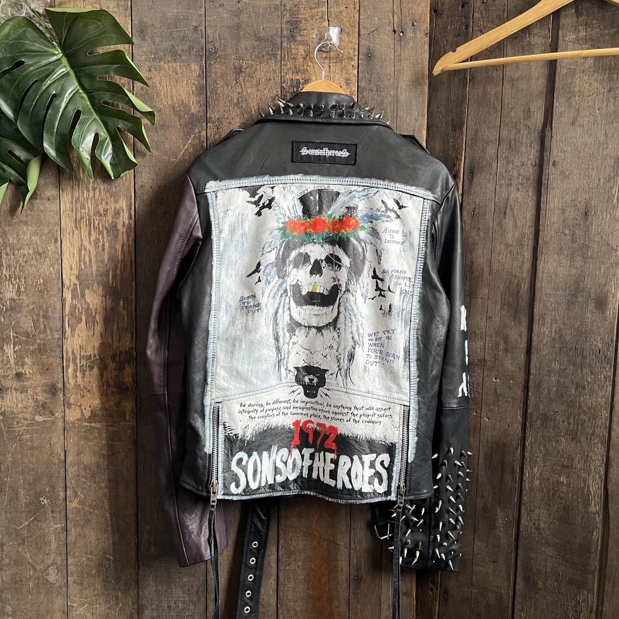If Six Was Nine × Seditionaries Son Of Heroes Punk Leather Studded Jacket Size US L / EU 52-54 / 3 - 2 Thumbnail